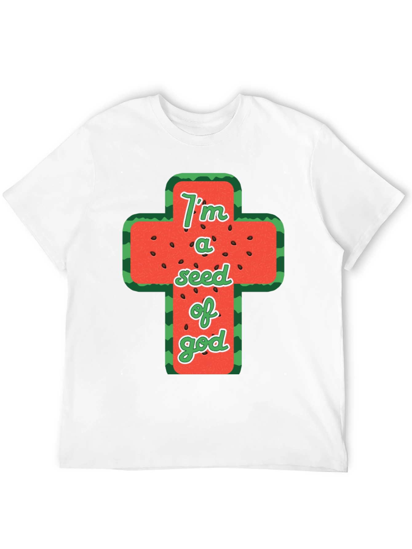 Black I'm a Seed of God Graphic T-Shirt view 12