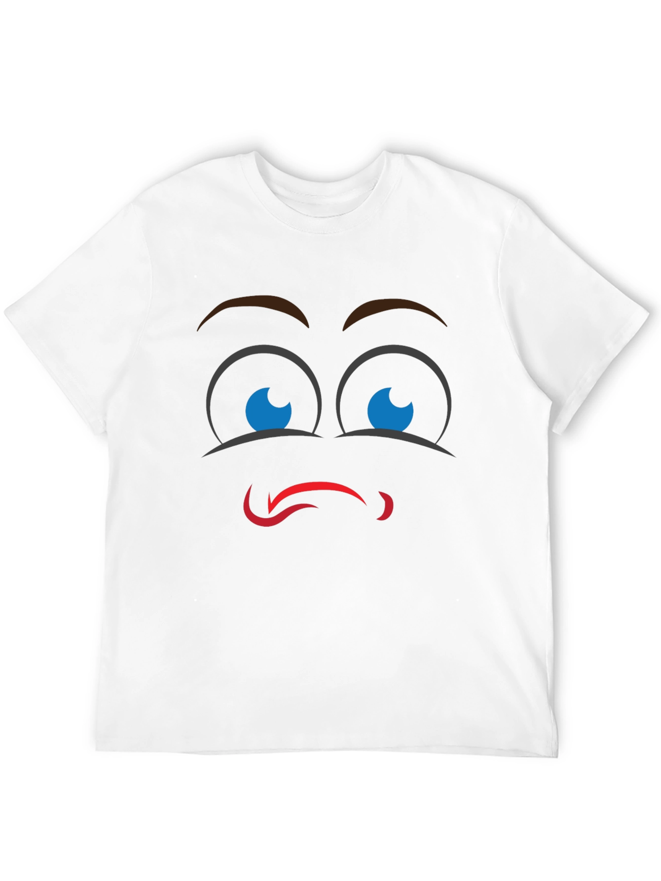 Black Funny Face Graphic Black T-Shirt view 12