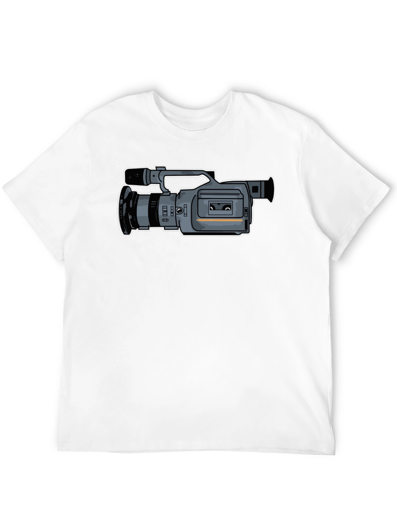 Black Retro Camera Graphic T-Shirt view 12