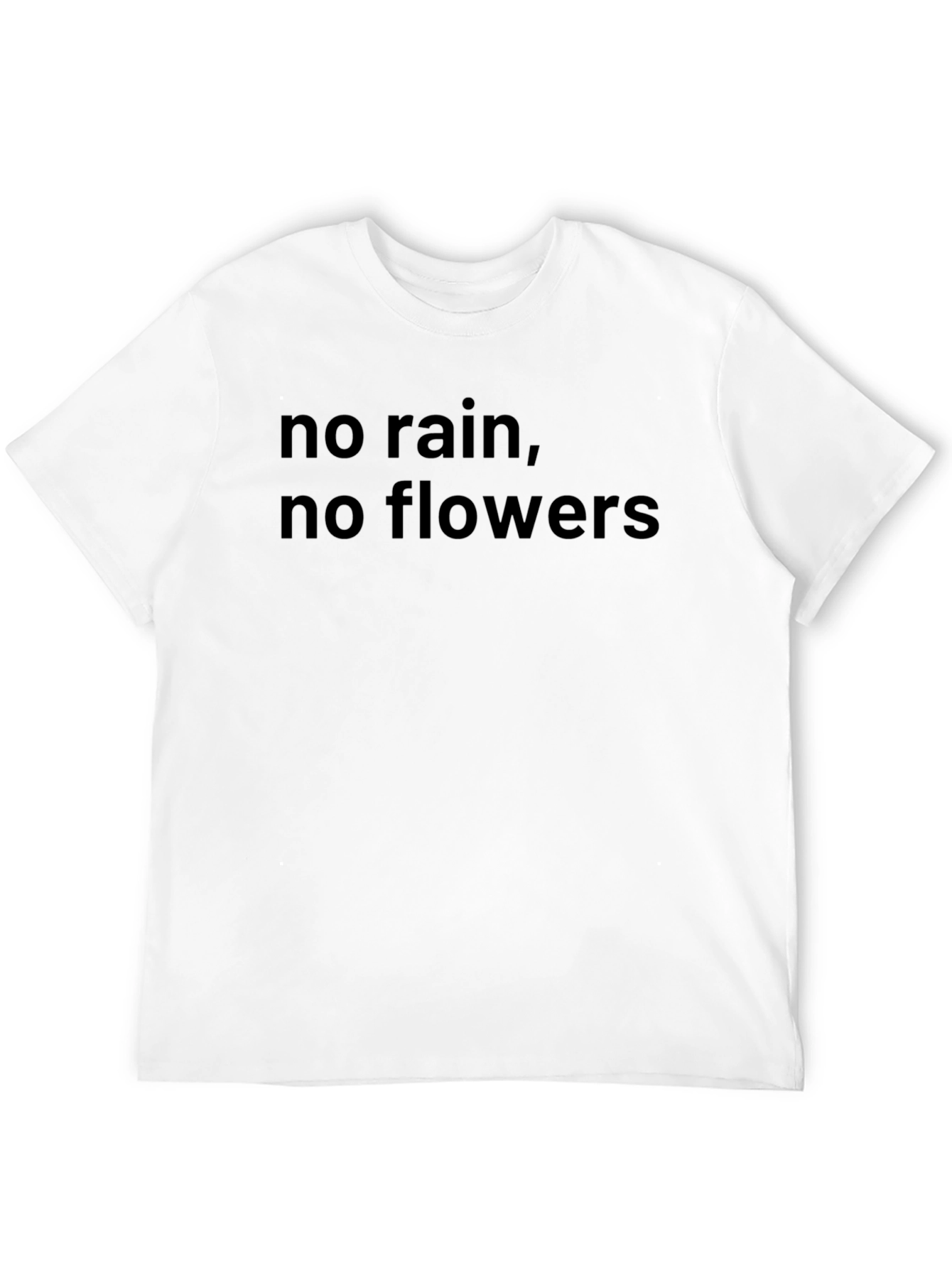 Black No Rain, No Flowers Graphic T-Shirt - Black view 12