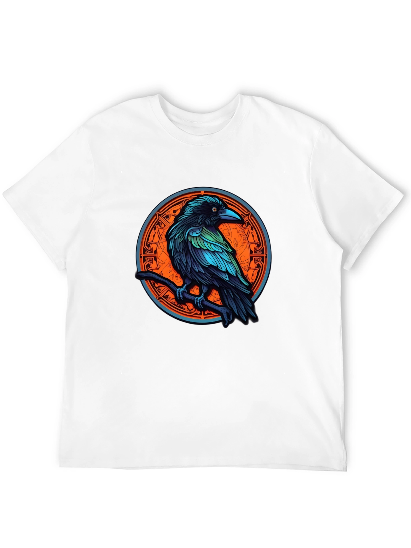 Black Raven Graphic Tee - Mystic Bird T-Shirt view 12
