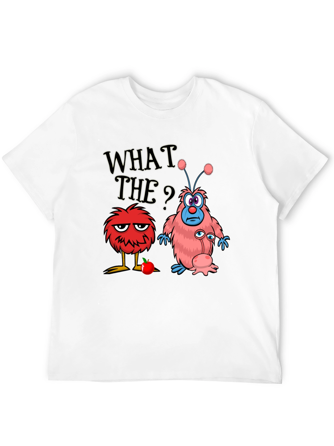Black Funny What The? Monster Graphic Tee view 12