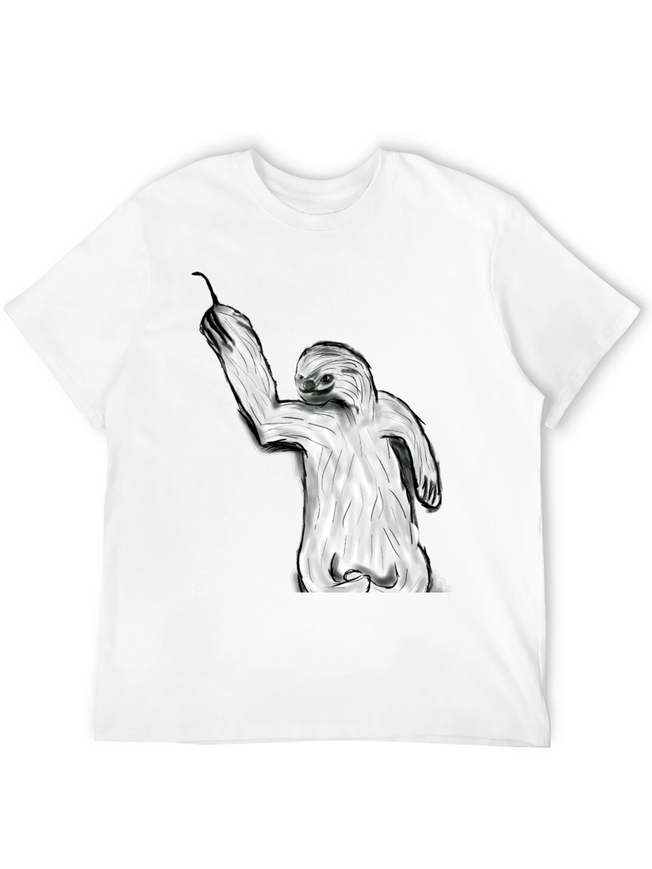 Black Sloth Graphic Tee - Relaxed Style view 12