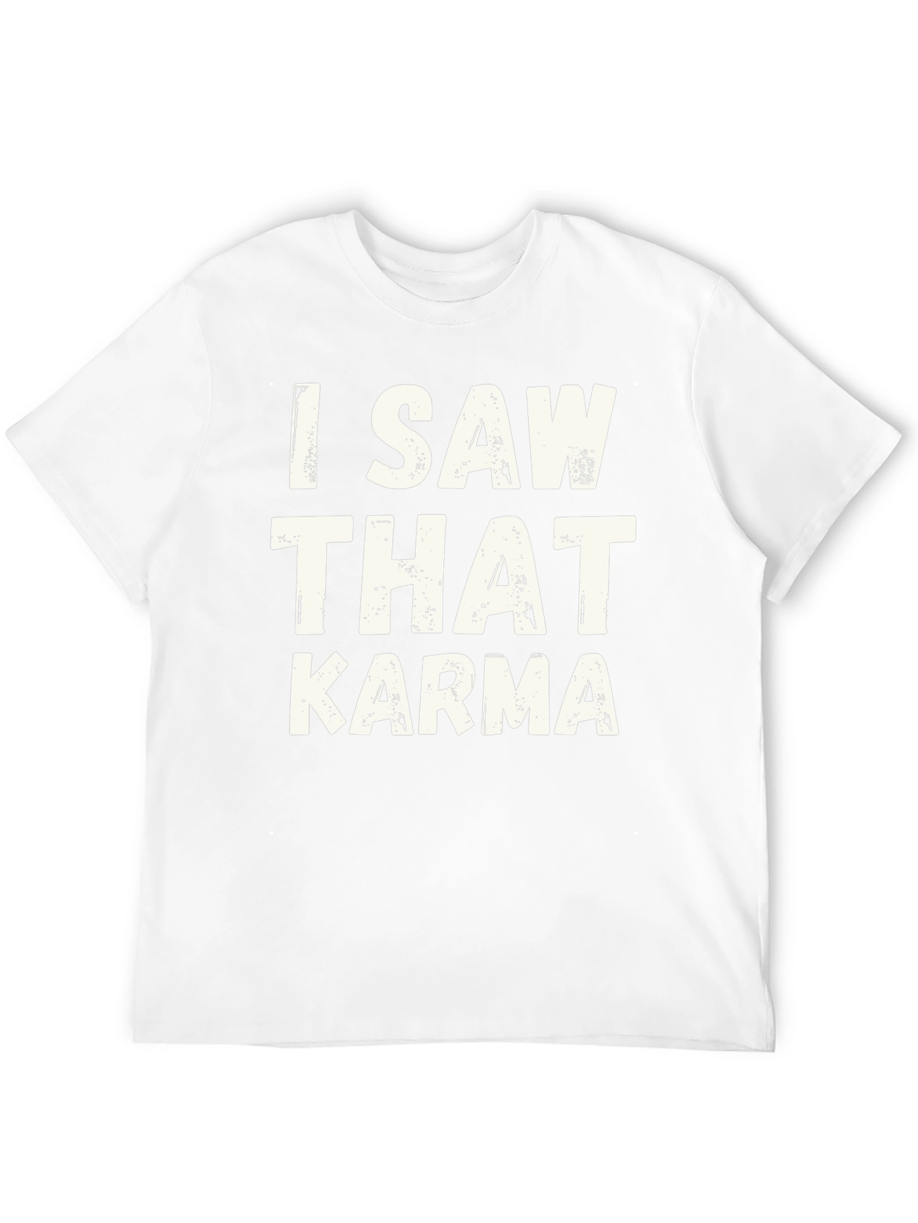 Black I Saw That Karma Graphic Tee - Trendy Black T-Shirt view 12