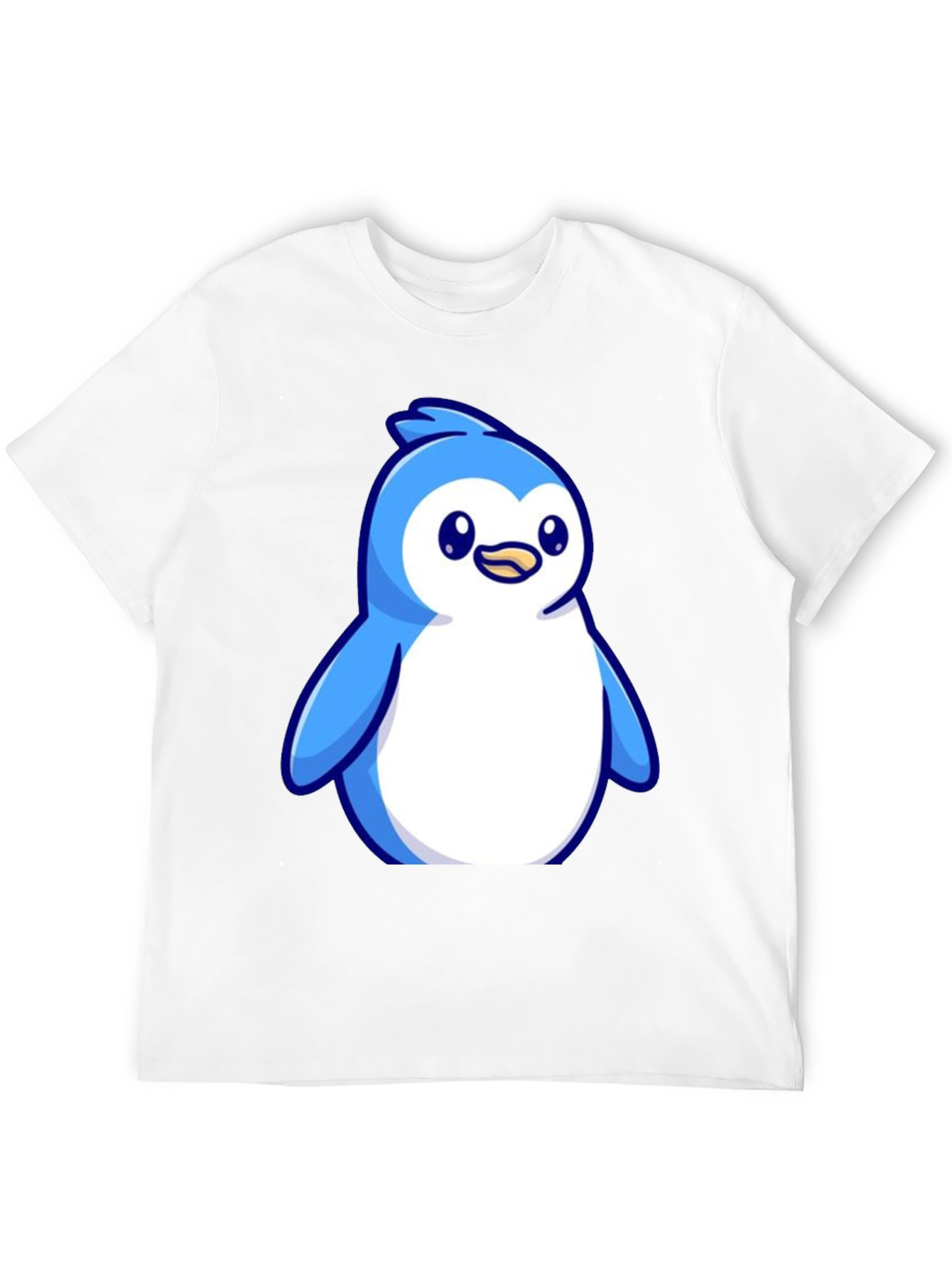 Black Cute Penguin Graphic Tee - Soft Cotton Blend view 12