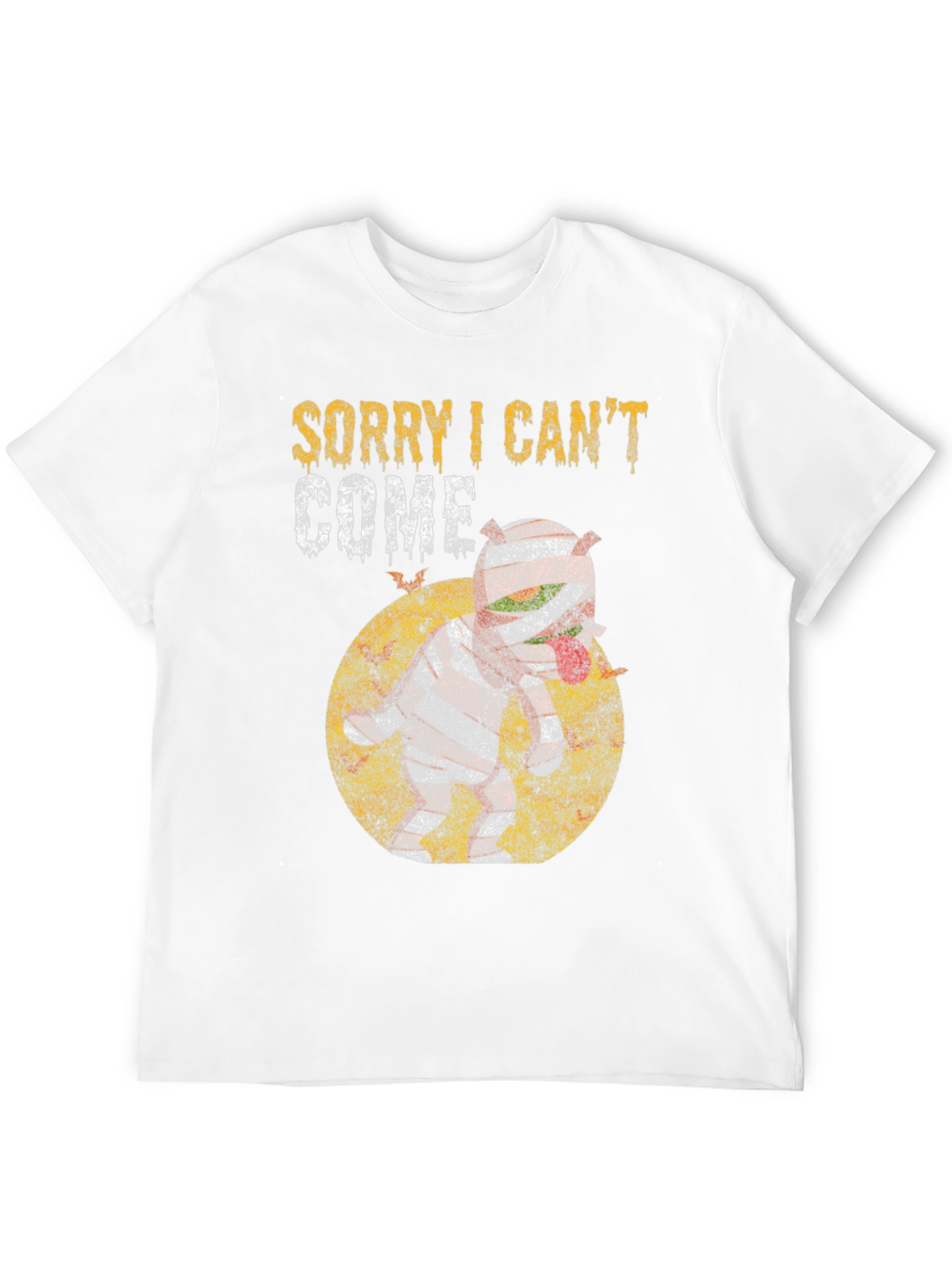 Black Sorry I Can't Come T-Shirt view 12