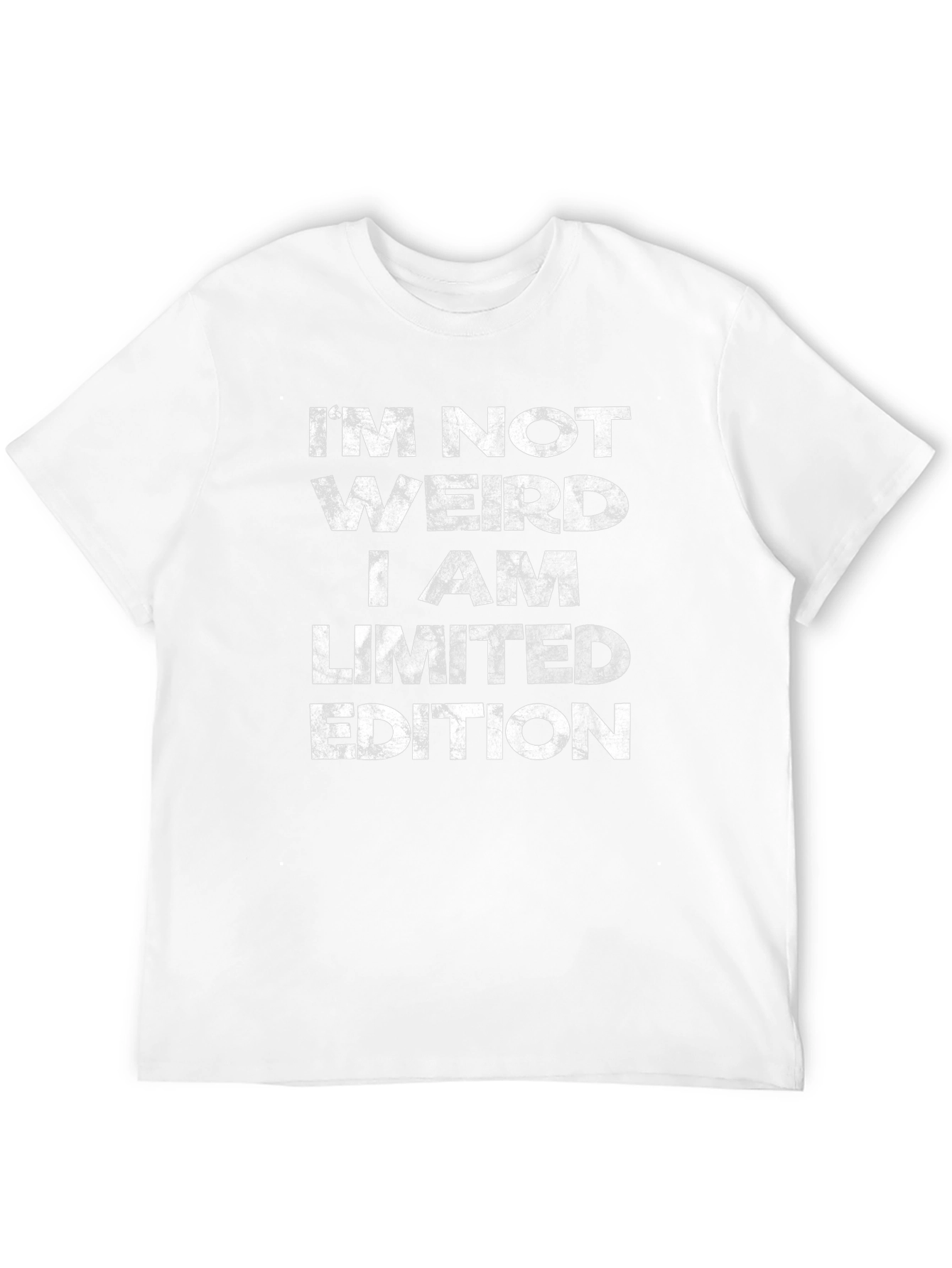 Black I'm Not Weird Limited Edition Black Graphic T-Shirt view 12