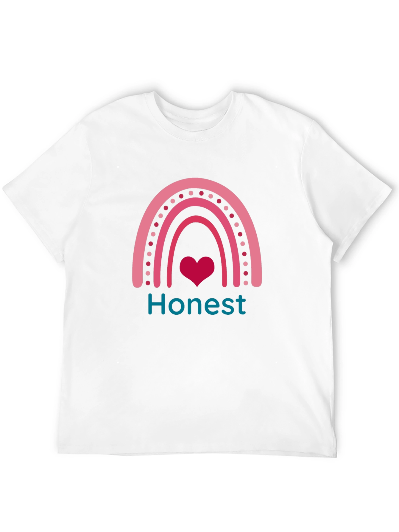 Black Honest Heart Rainbow Graphic Tee view 12