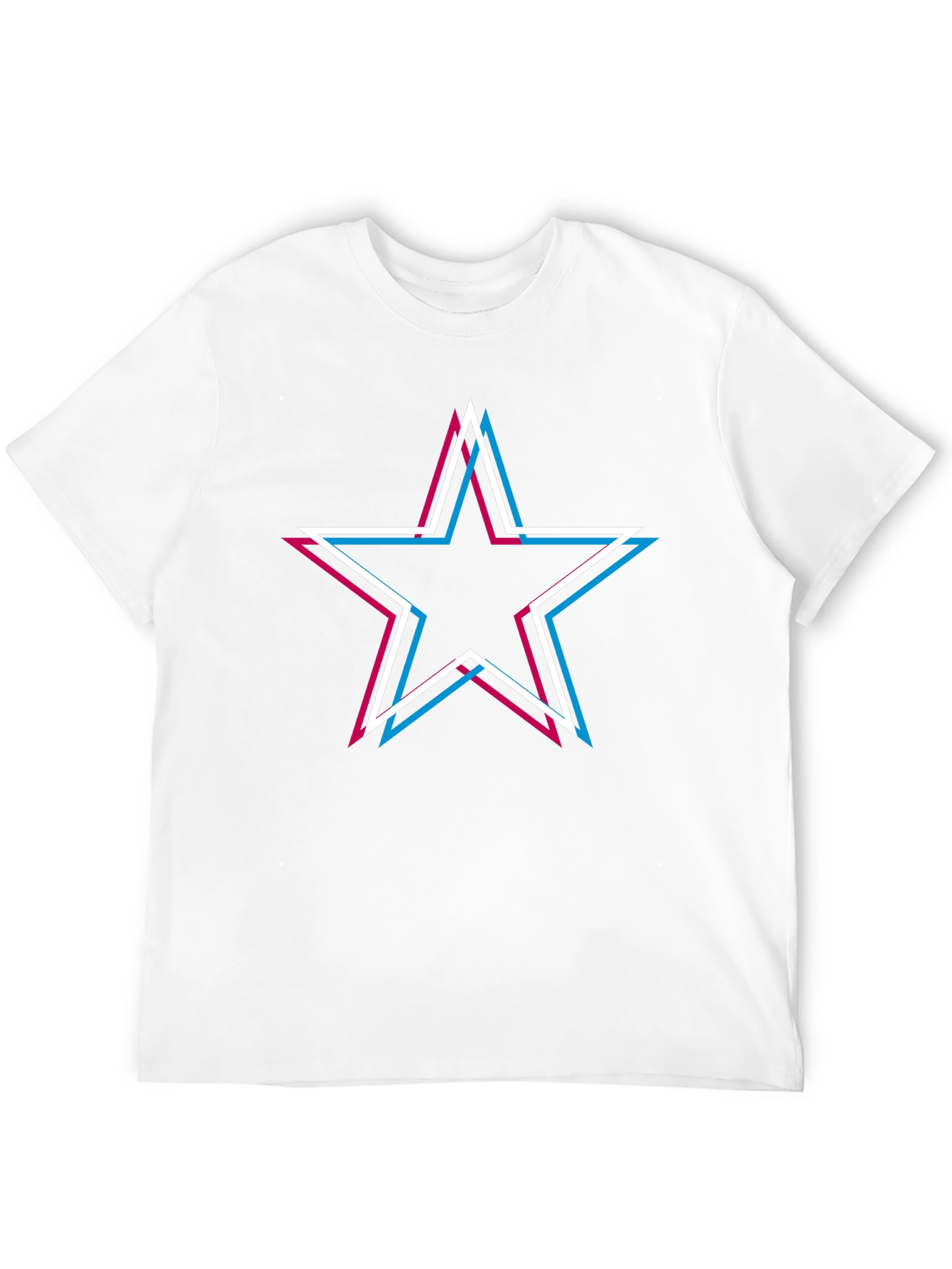 Black Retro Star Graphic Tee - Black Cotton Blend view 12