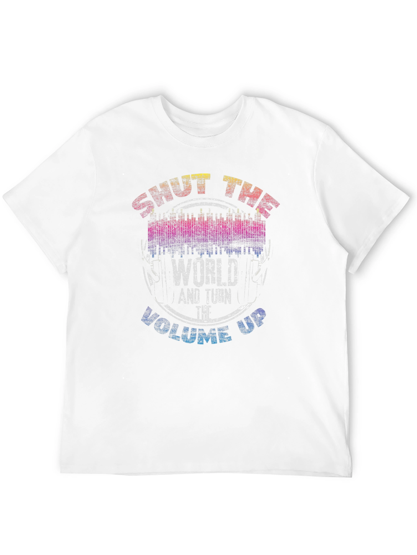 Black Shut The World Up Graphic Tee view 12