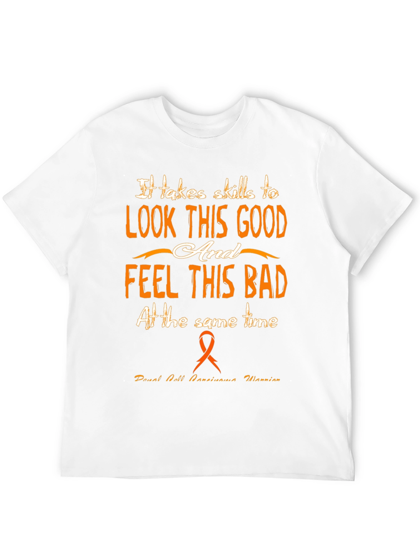 Black Funny "Look This Good" Awareness T-Shirt view 12