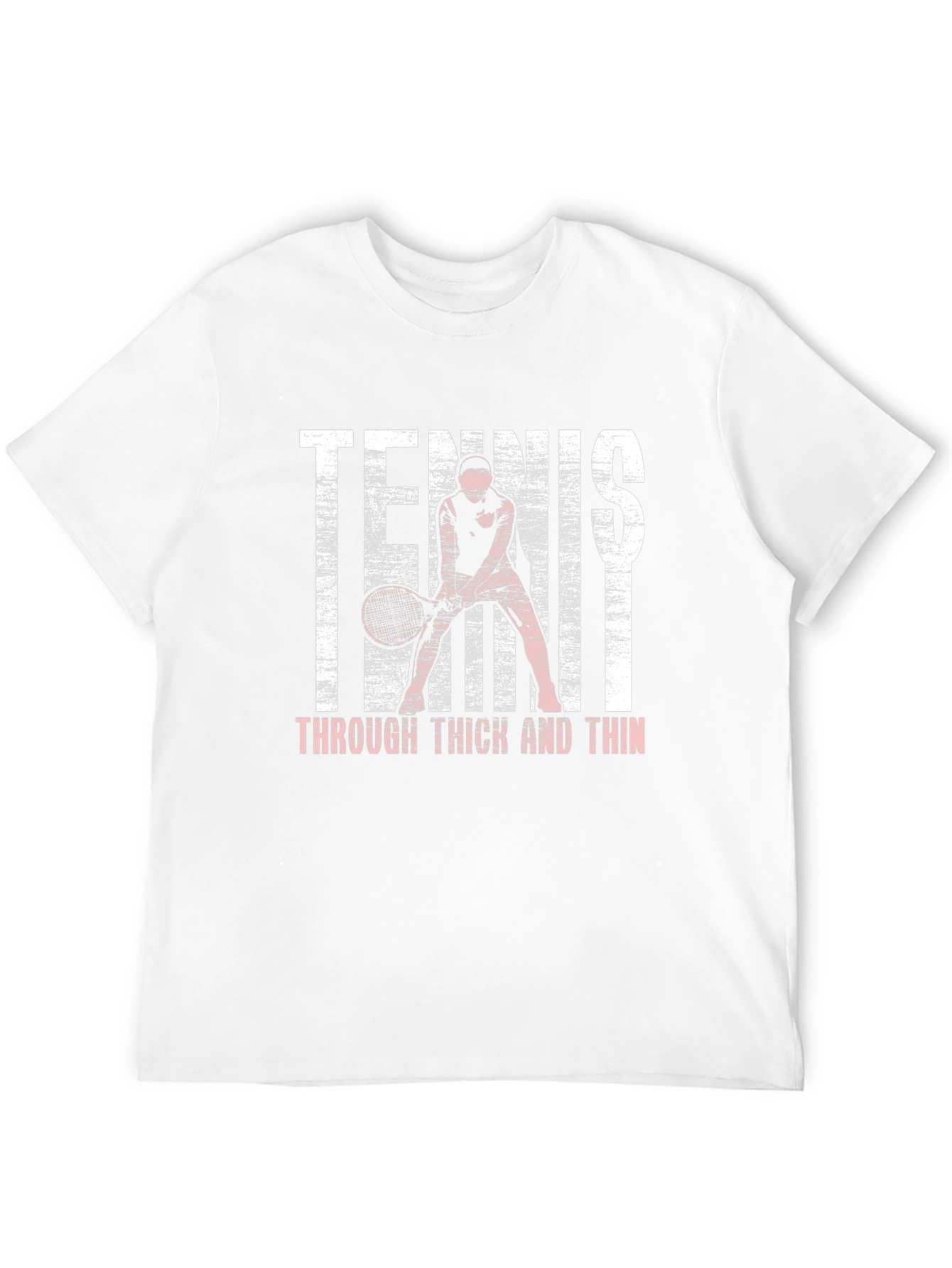 Black Tennis Through Thick and Thin Graphic Tee view 12