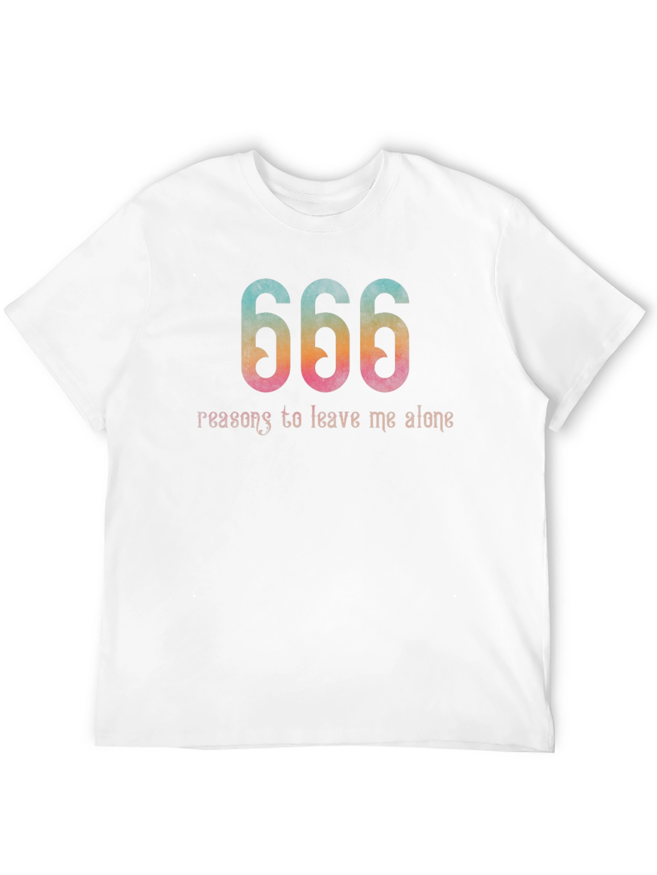 Black 666 Reasons to Leave Me Alone Graphic Tee view 12