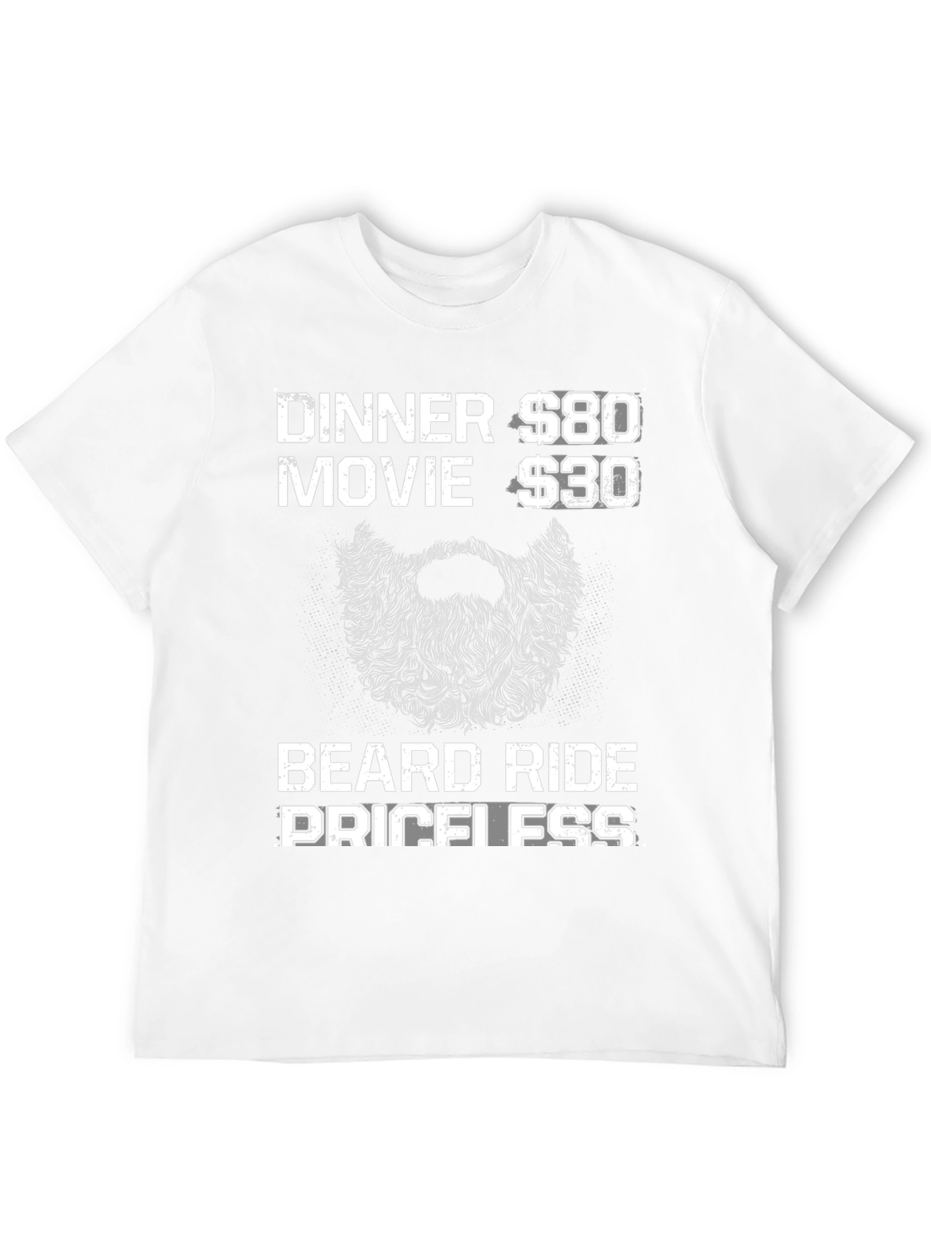 Black Beard Ride Priceless Men's Black T-Shirt view 12