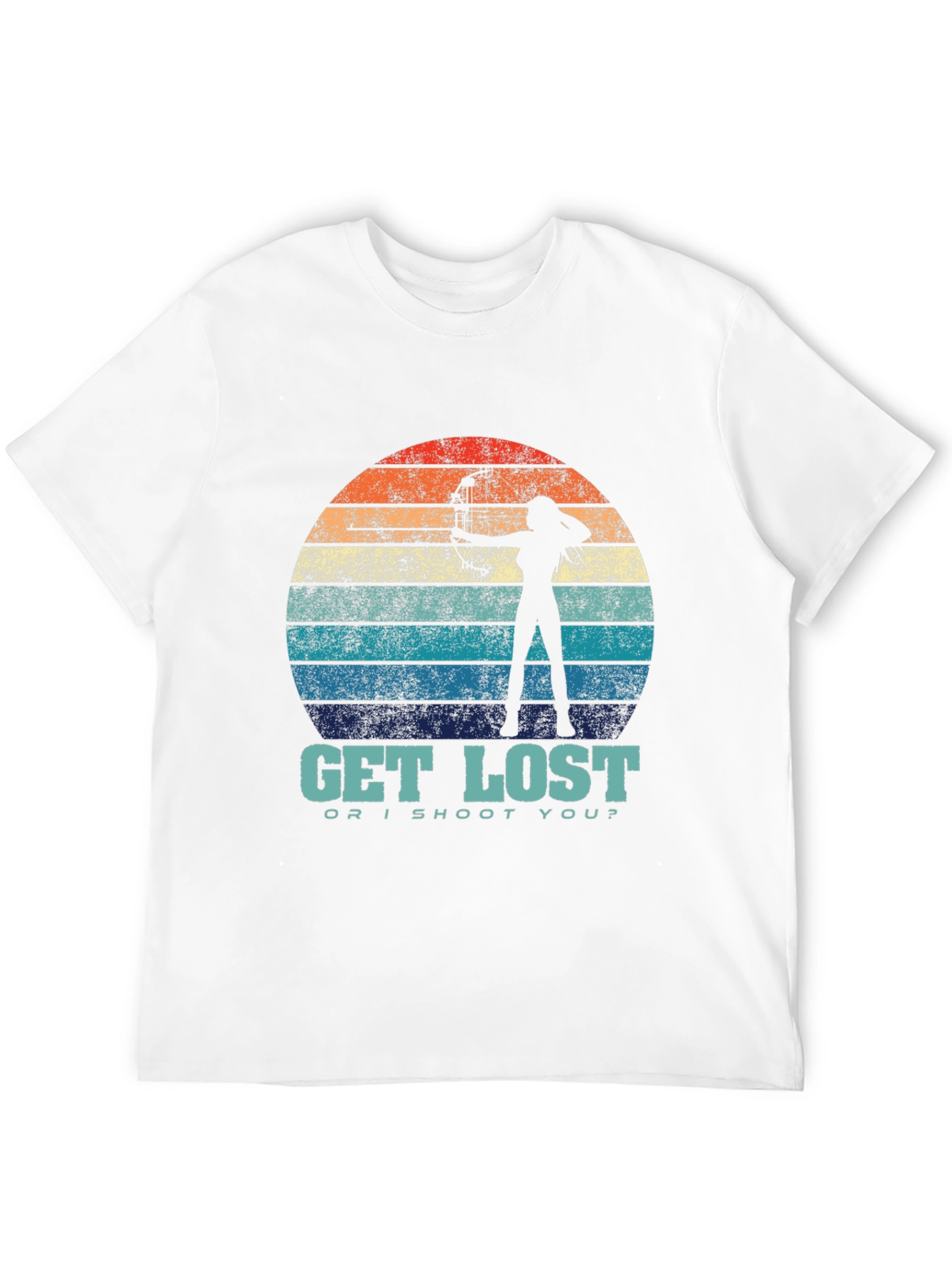 Black Get Lost Archer Graphic T-Shirt view 12