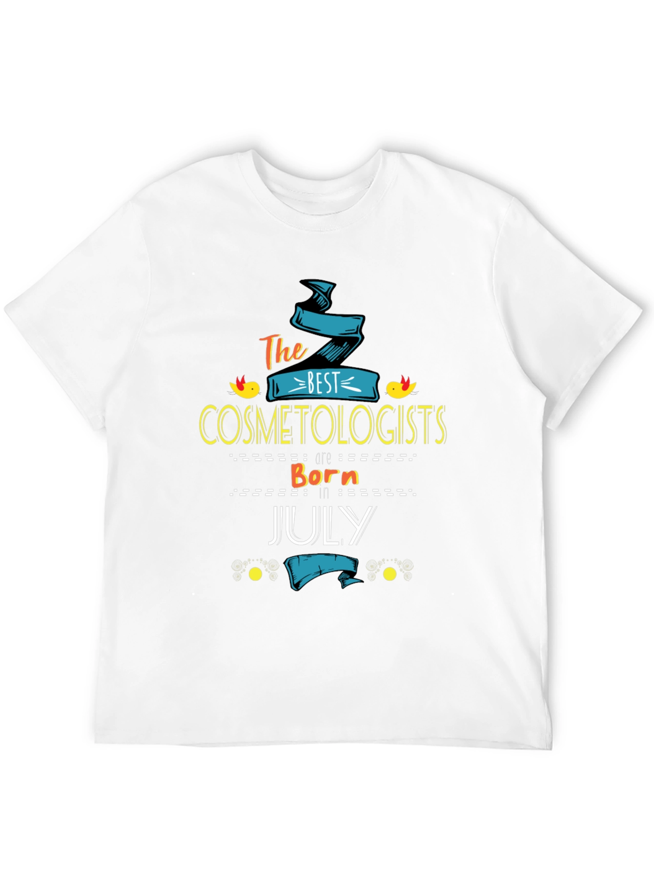 Black Best Cosmetologists Born in July Black T-Shirt view 12