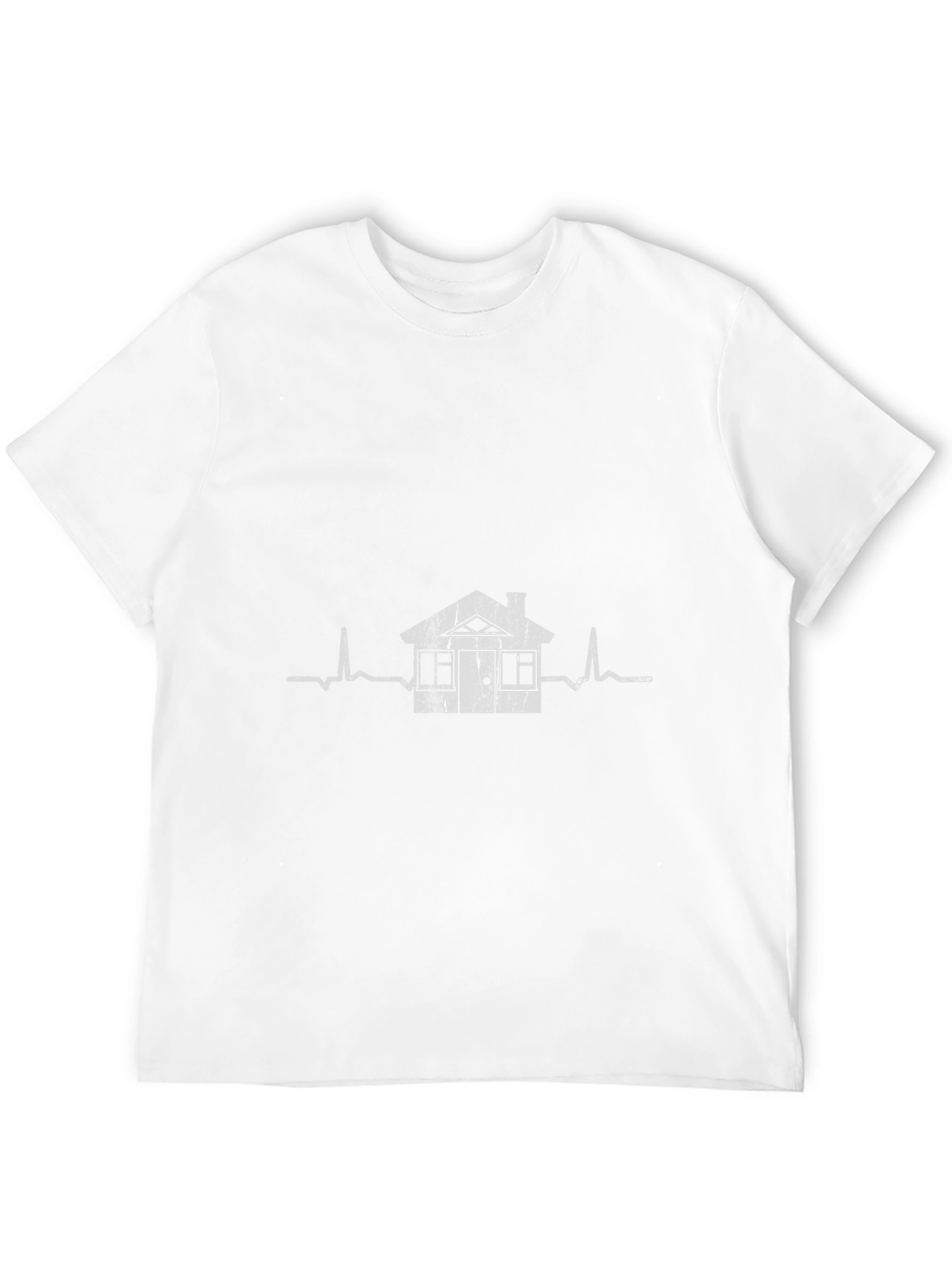Black House Realtor Heartbeat T-Shirt view 12