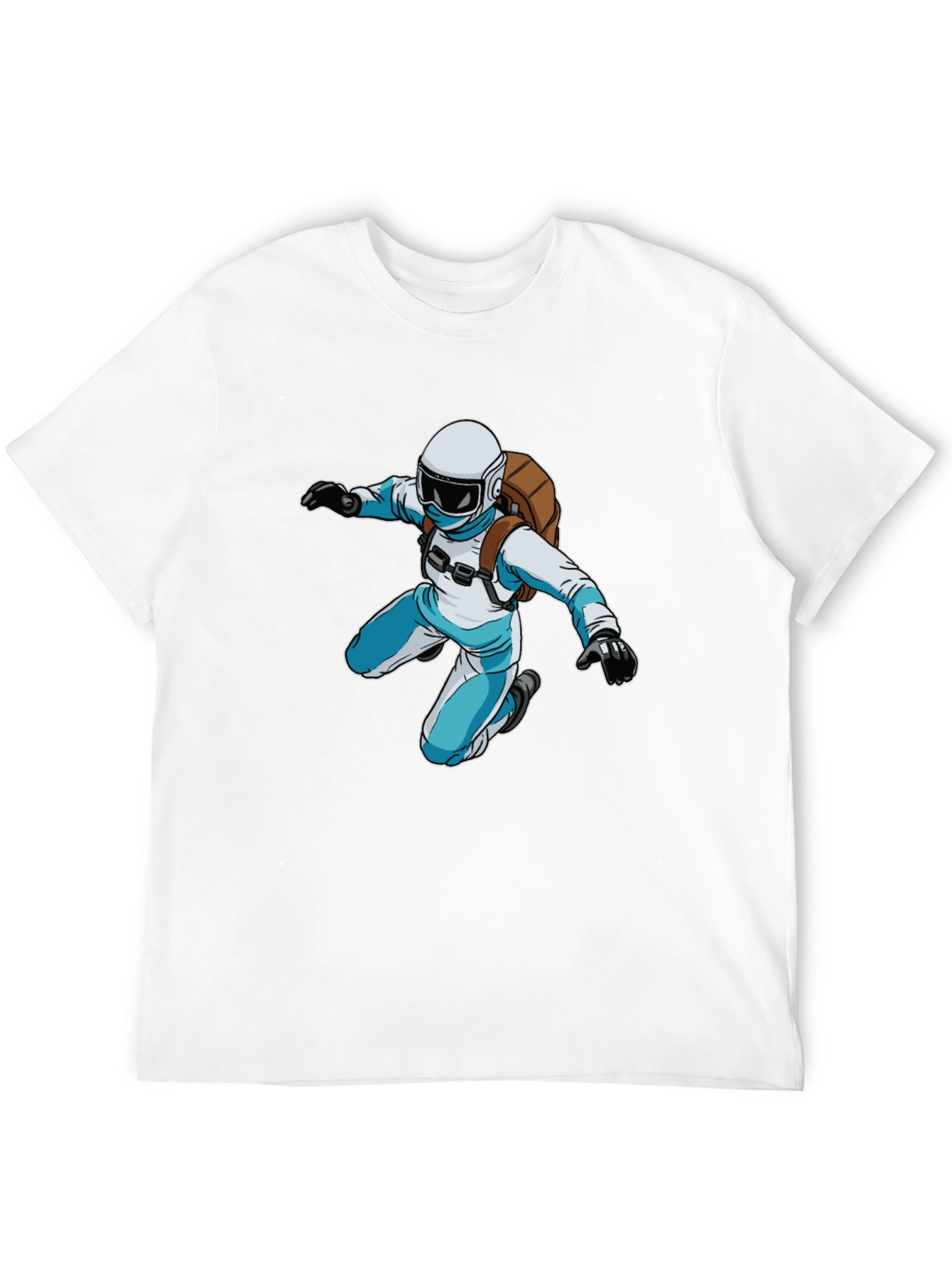 Black Skydiver Graphic Black T-Shirt view 12