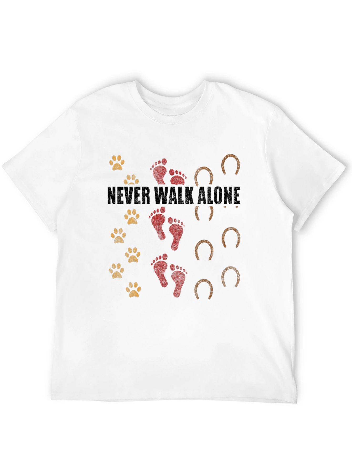 Black Never Walk Alone Graphic Print Tee view 12