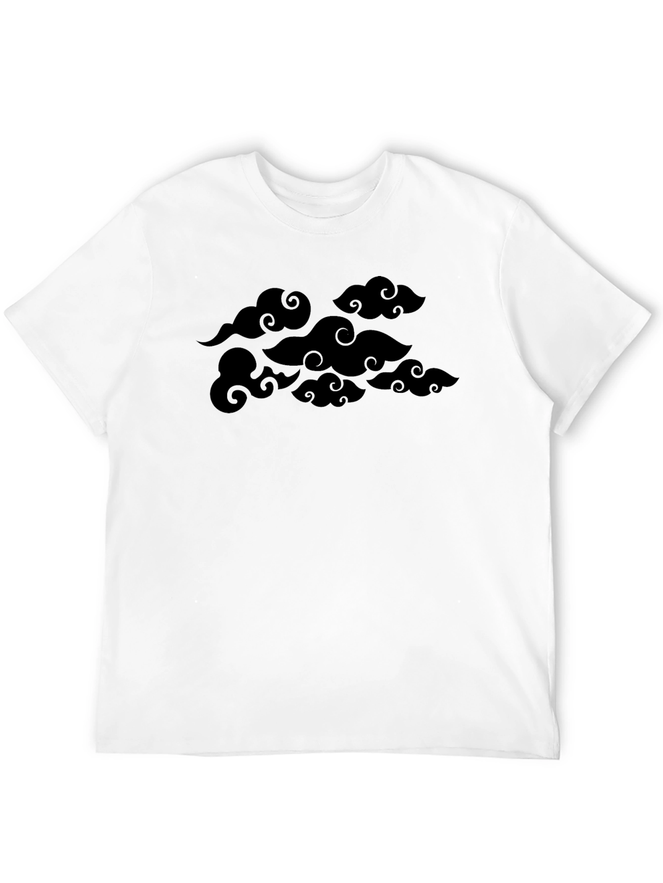 Black Black Cloud Graphic T-Shirt - Modern Style view 12
