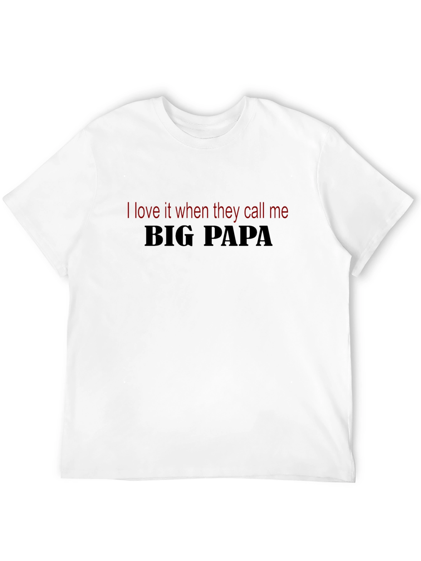 Black Big Papa Graphic Tee - Love It When They Call Me! view 12