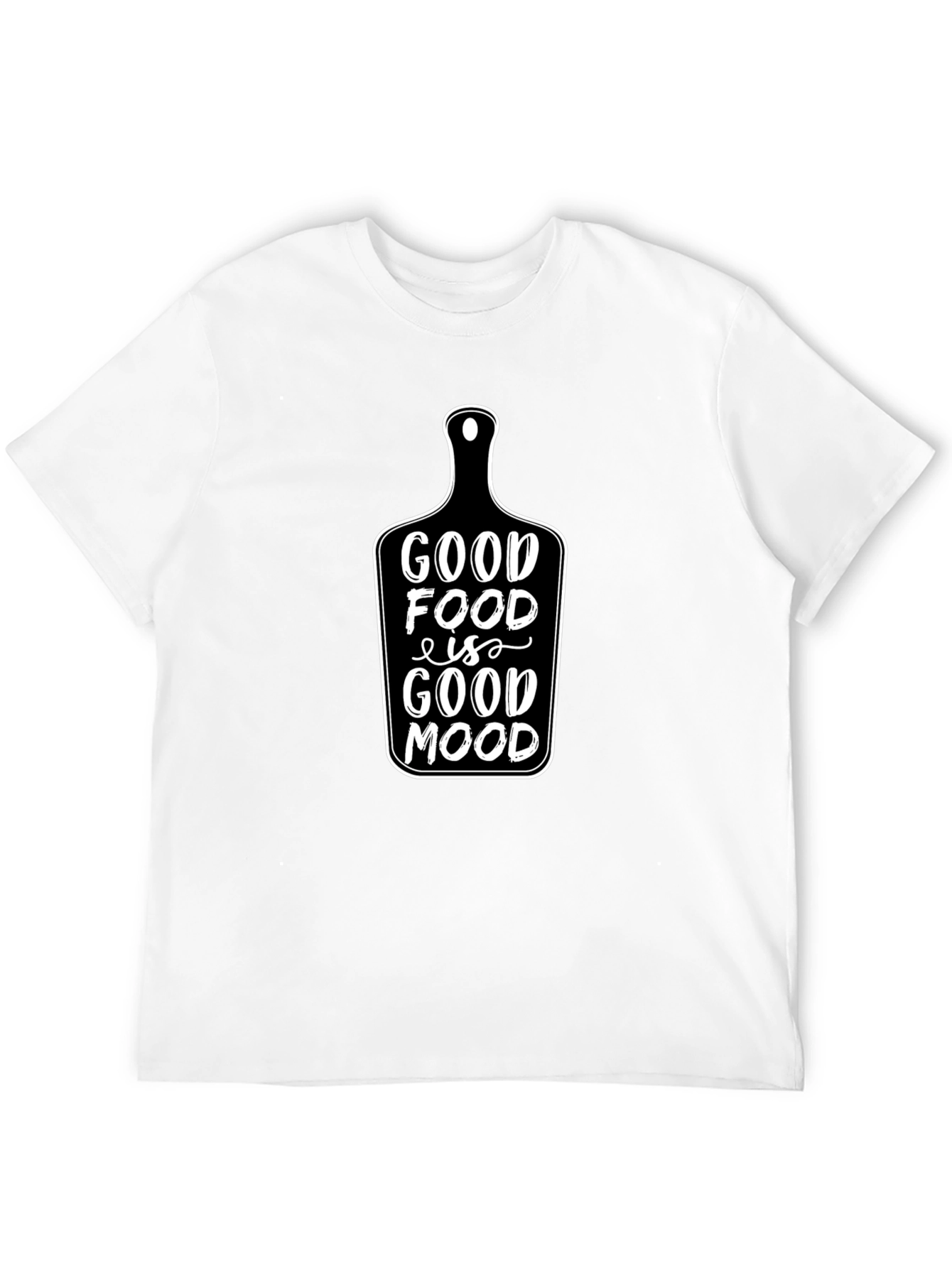 Black Good Food Good Mood Black T-Shirt view 12