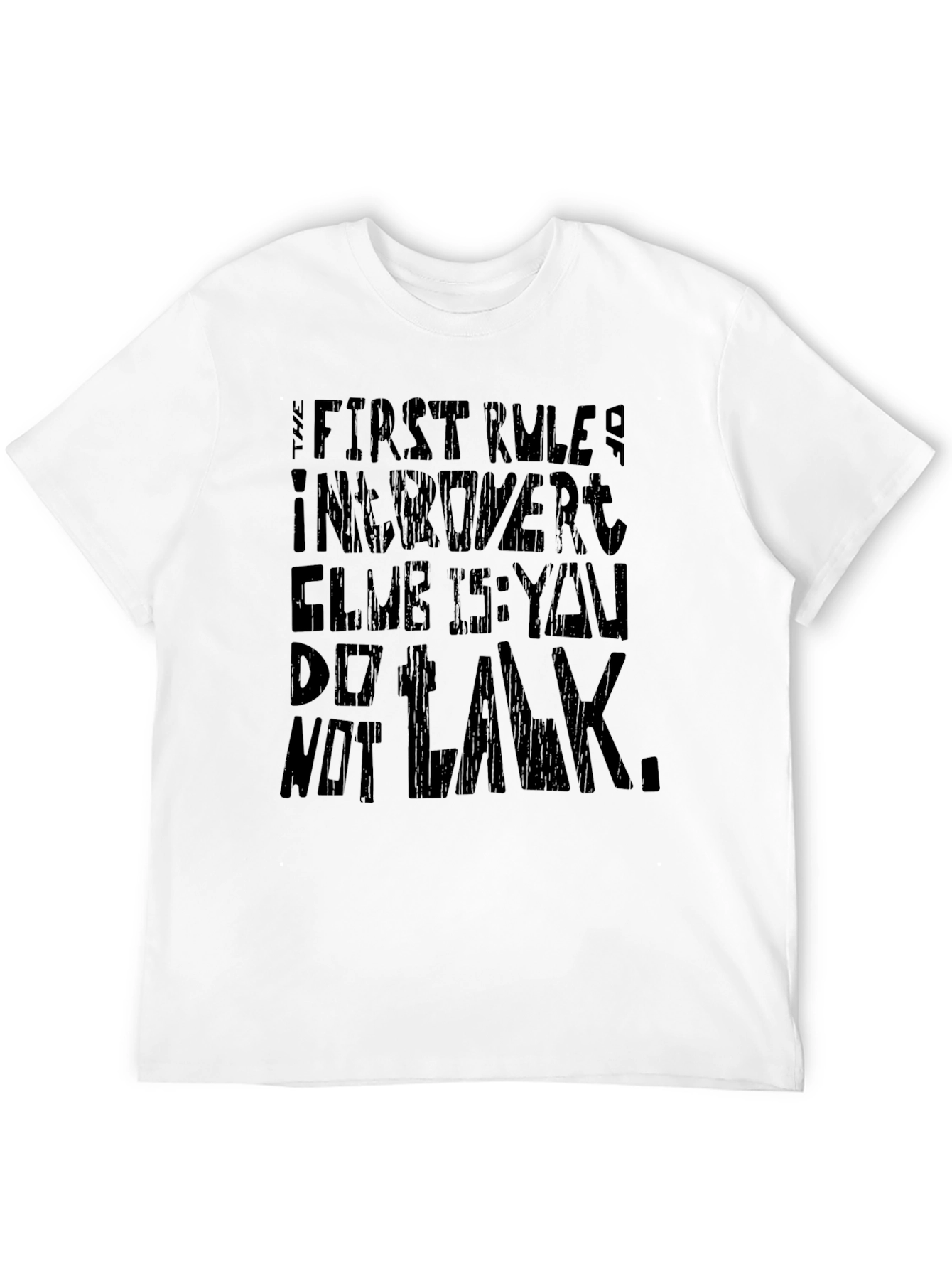 Black Introvert Club Graphic T-Shirt view 12