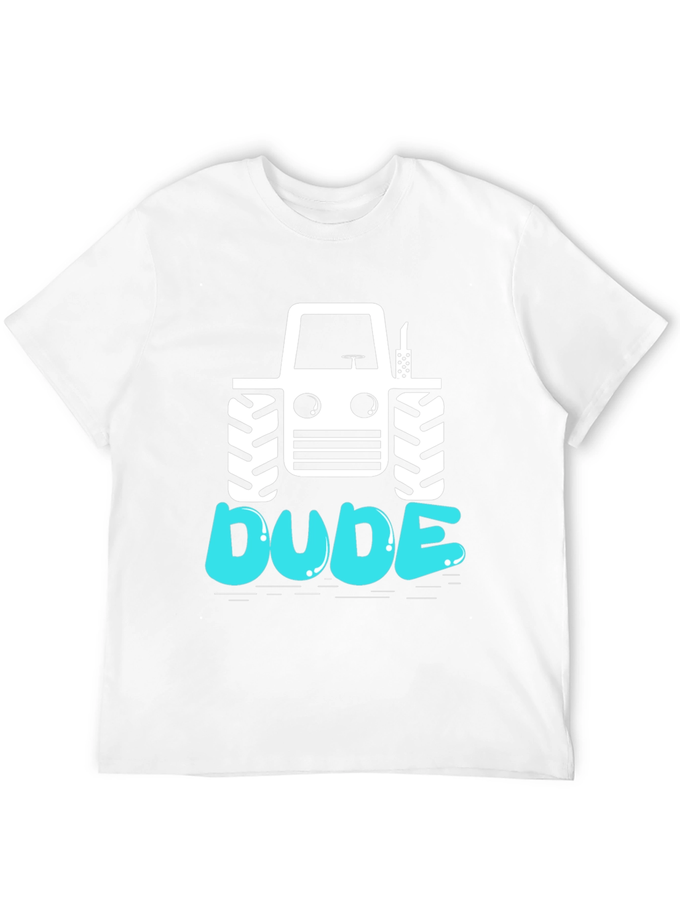 Black Dude Tractor Graphic Tee - Black Cotton T-Shirt view 12