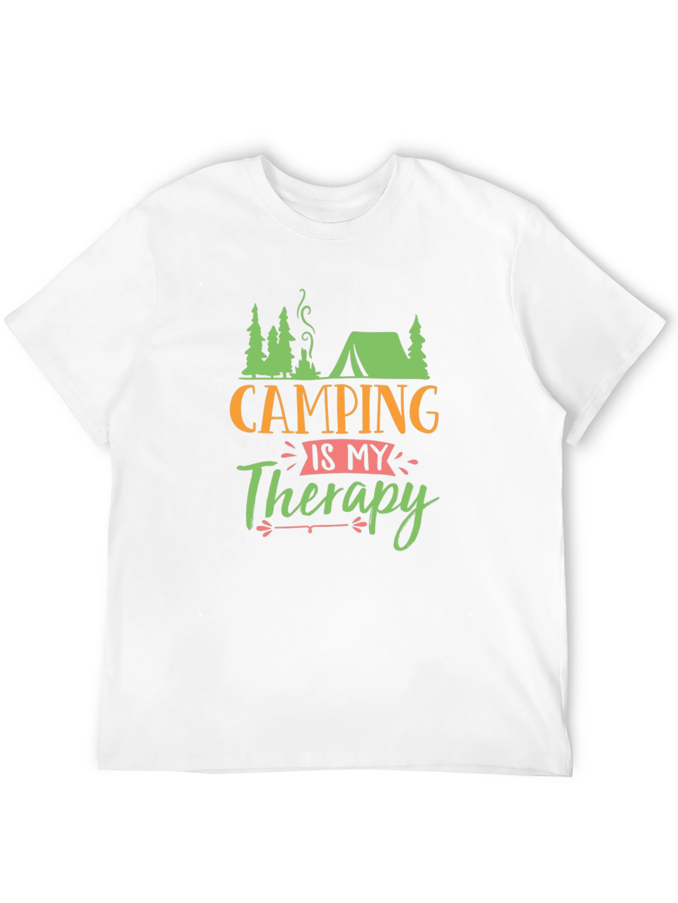 Black Camping is My Therapy Black T-Shirt view 12