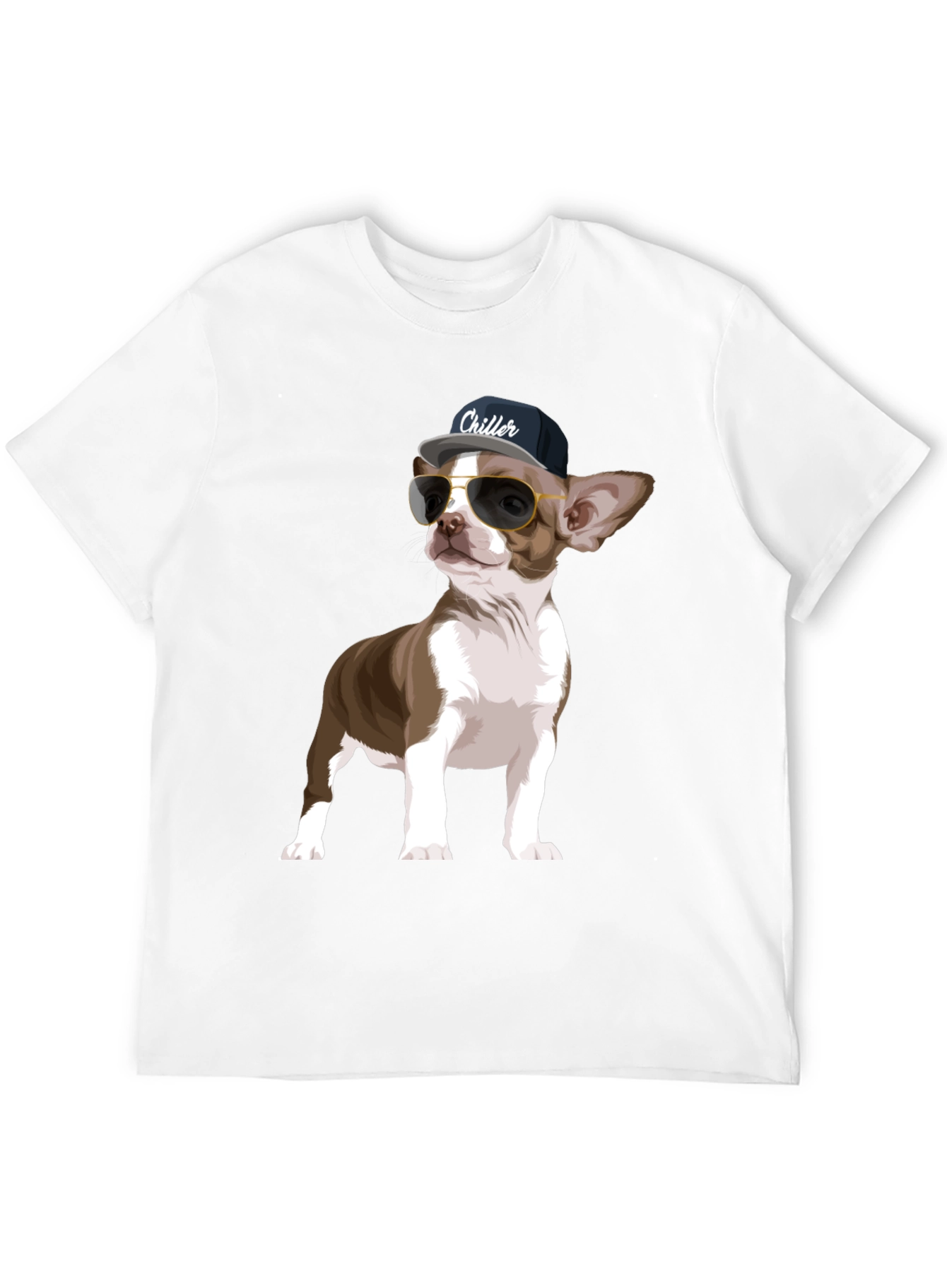 Black Cool Chihuahua Graphic T-Shirt view 12