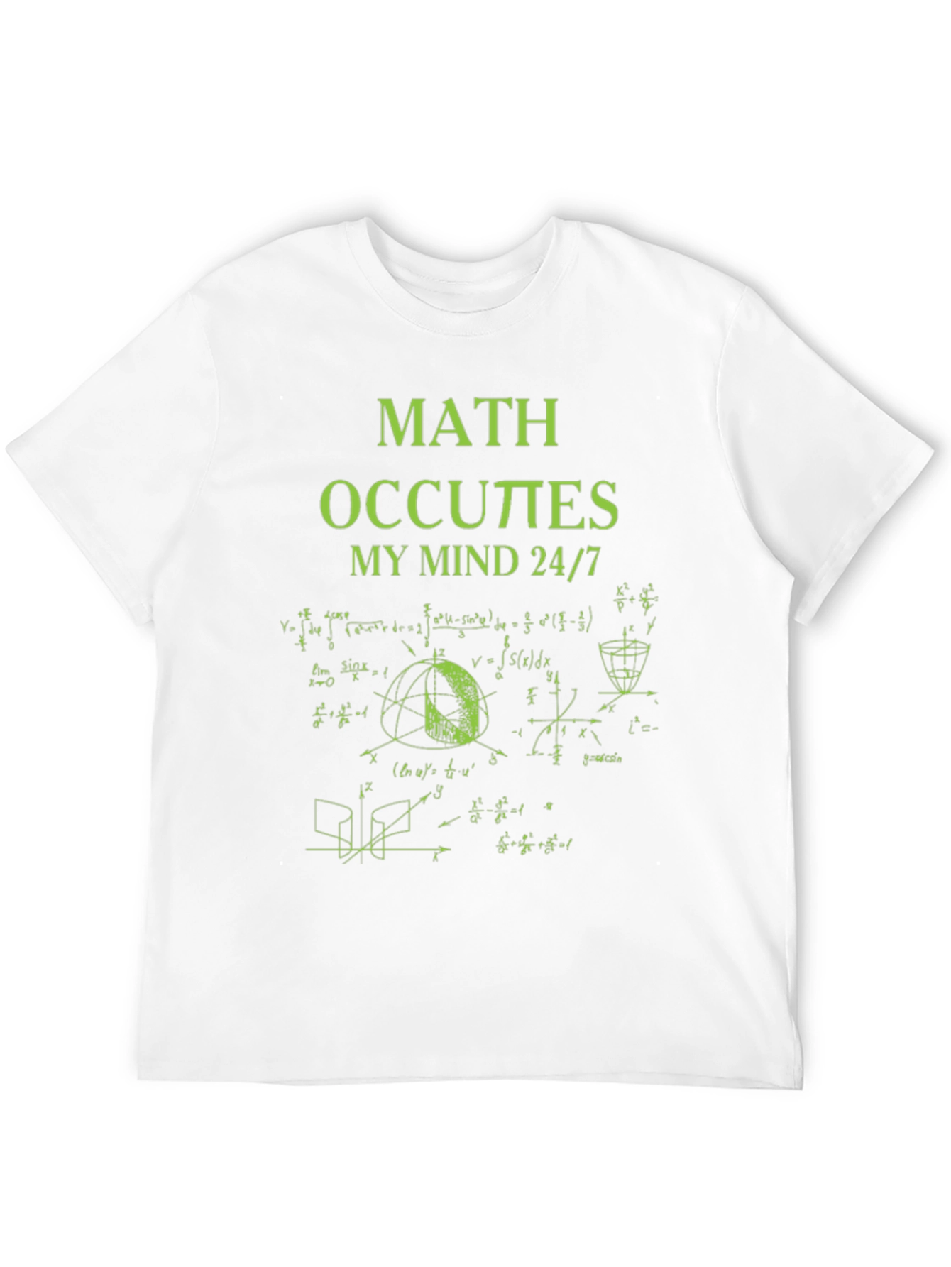 Black Math Occupies My Mind T-Shirt view 12