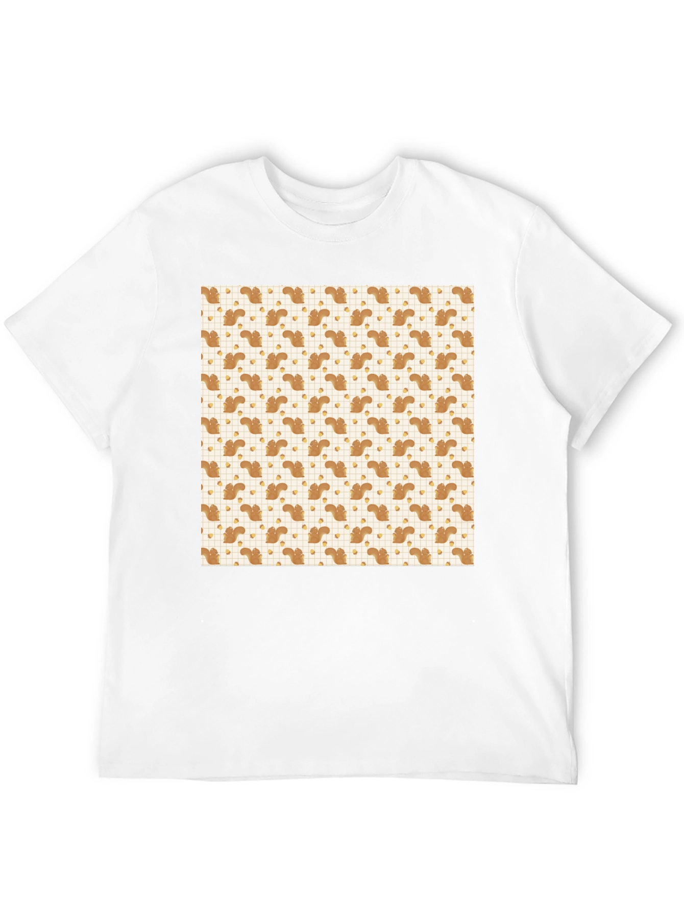 Black Squirrel & Acorn Pattern Tee view 12
