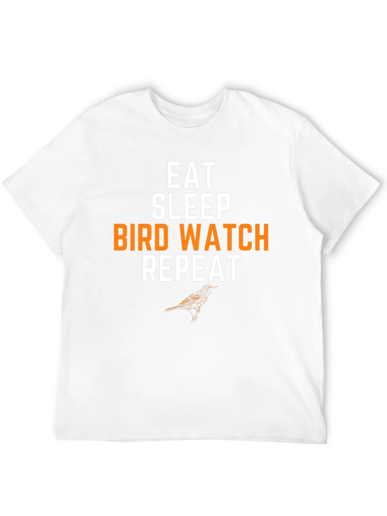 Black Eat Sleep Bird Watch Repeat T-Shirt view 12