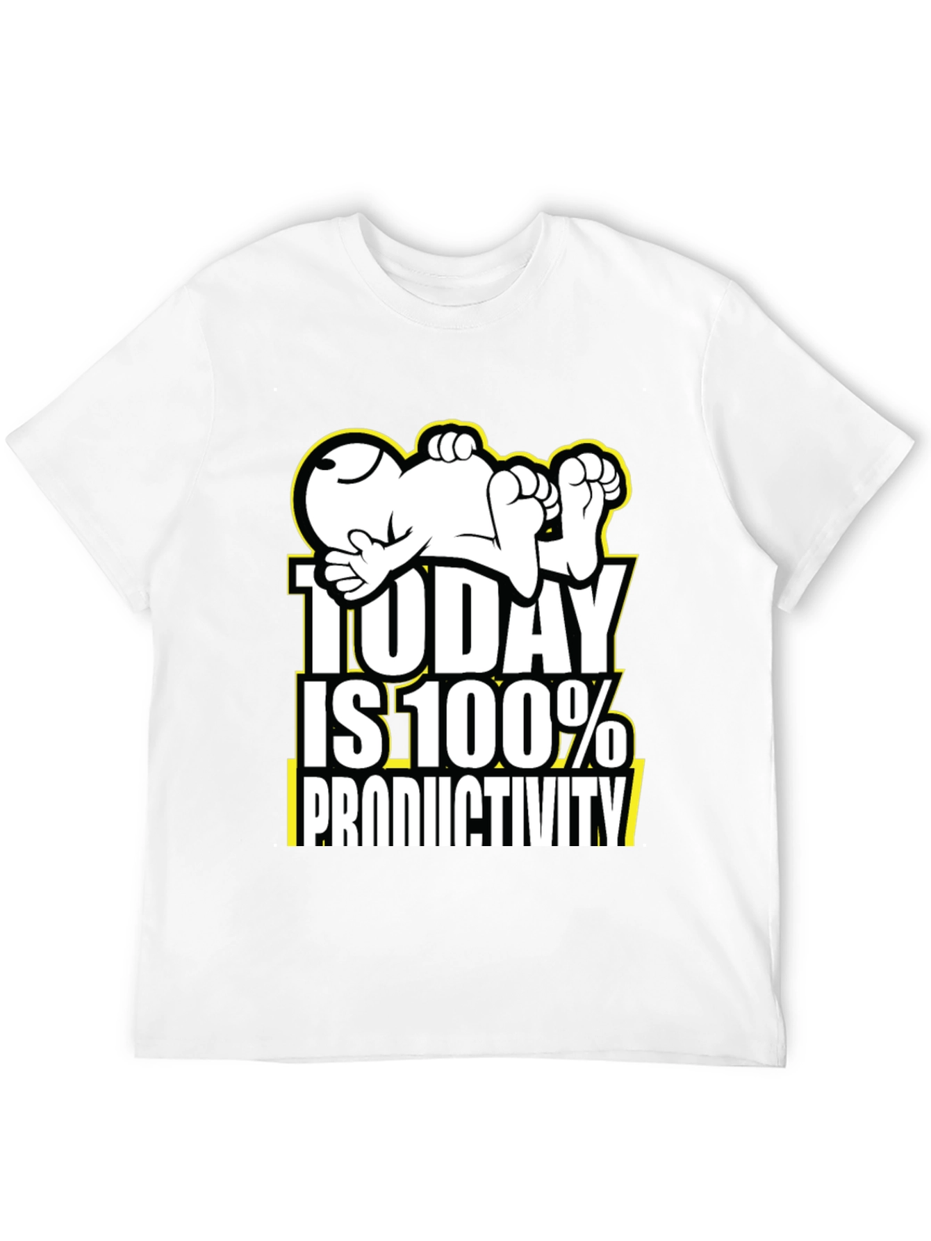 Black Funny Snoopy Today is 100% Productivity T-Shirt view 12