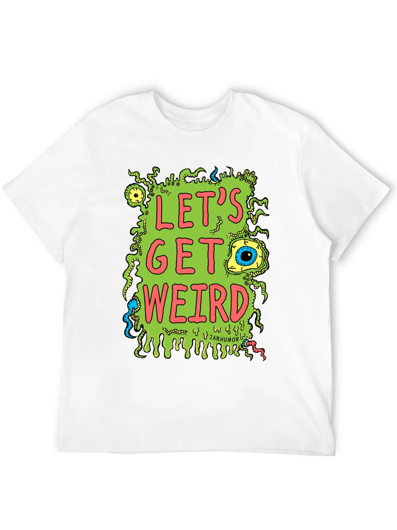 Black Let's Get Weird Graphic T-Shirt view 12