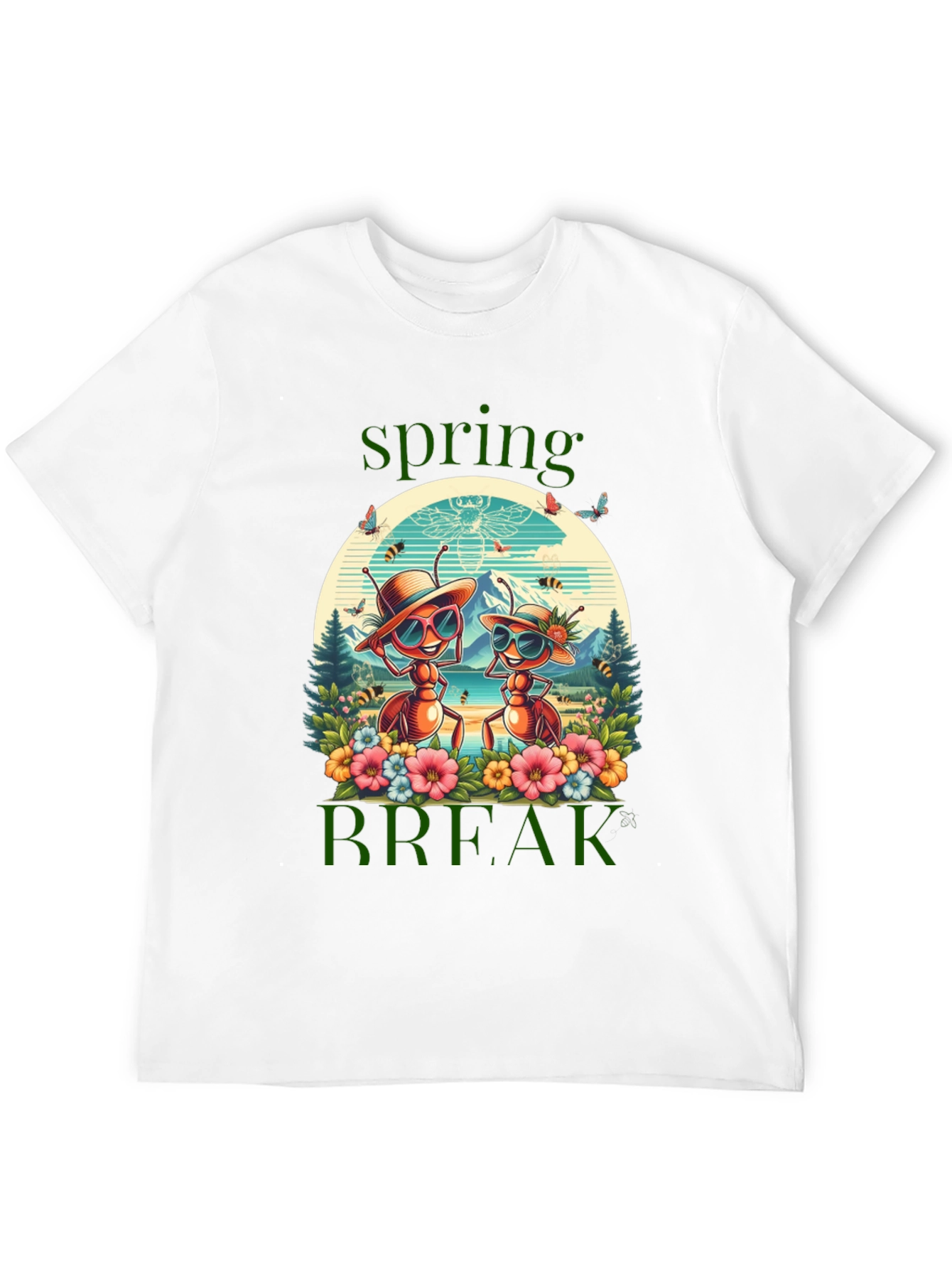 Black Spring Break Ants T-Shirt view 12