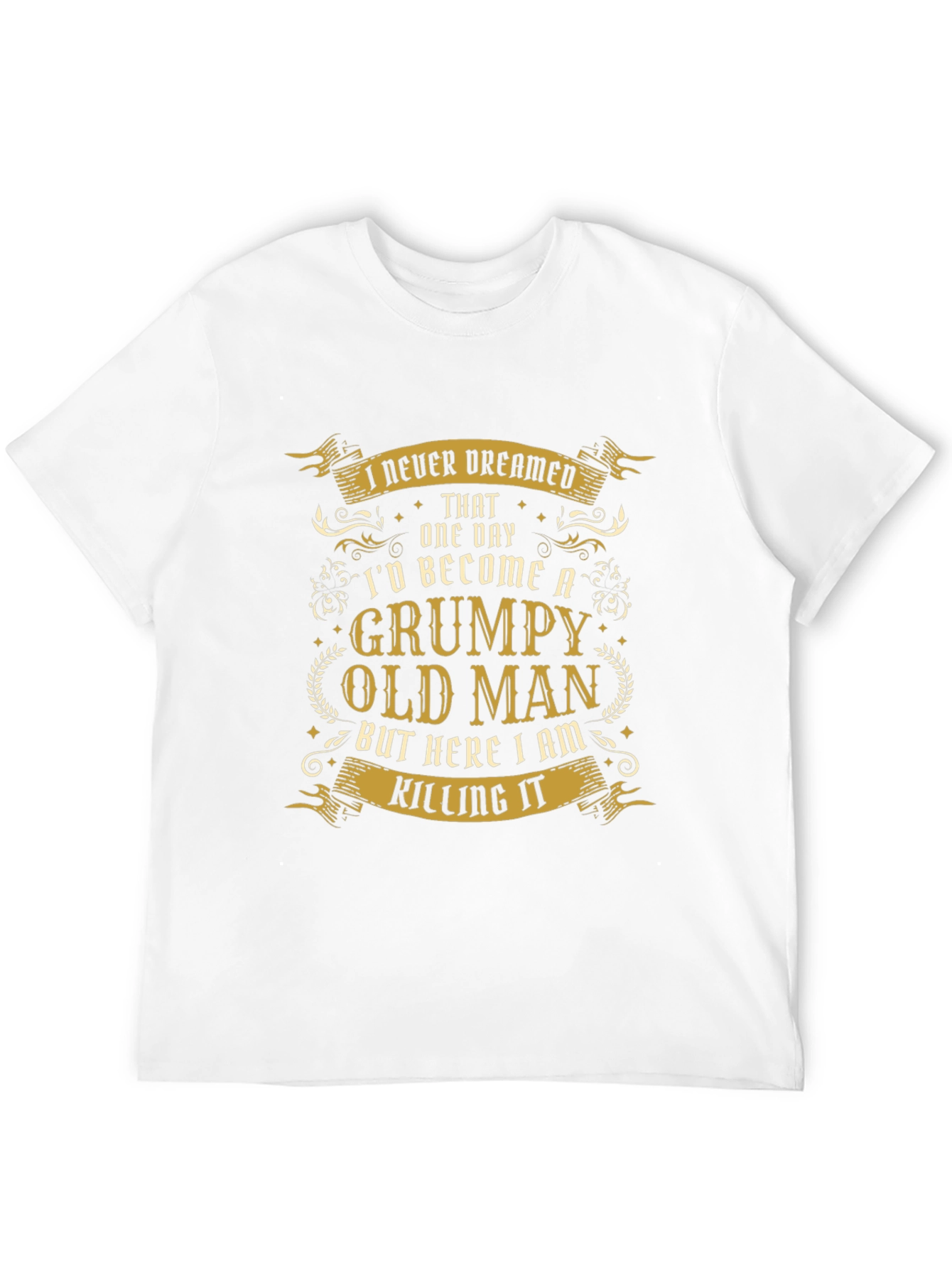 Black Grumpy Old Man T-Shirt - Humorous Novelty Tee view 12