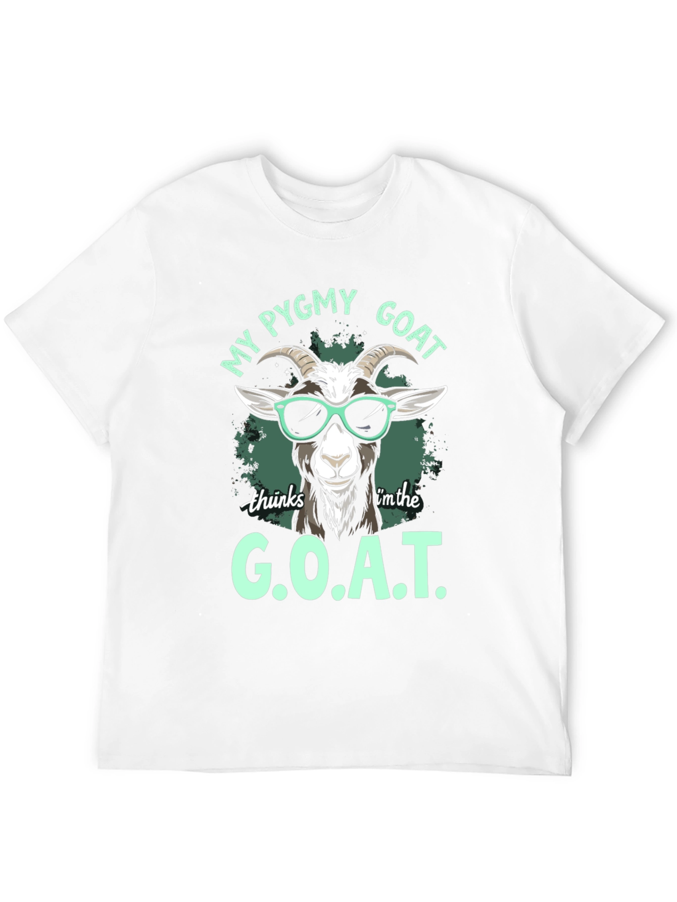 Black My Pygmy Goat Thinks I'm the G.O.A.T. T-Shirt view 12