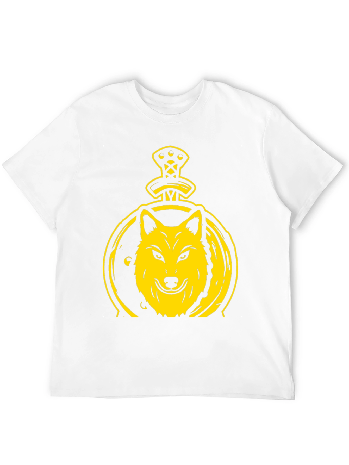 Black Wolf and Sword Graphic T-Shirt - Black view 12