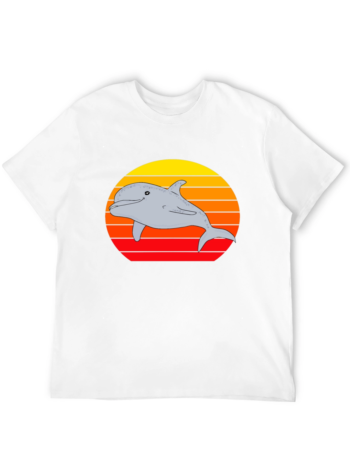 Black Dolphin Sunset Graphic Tee view 12
