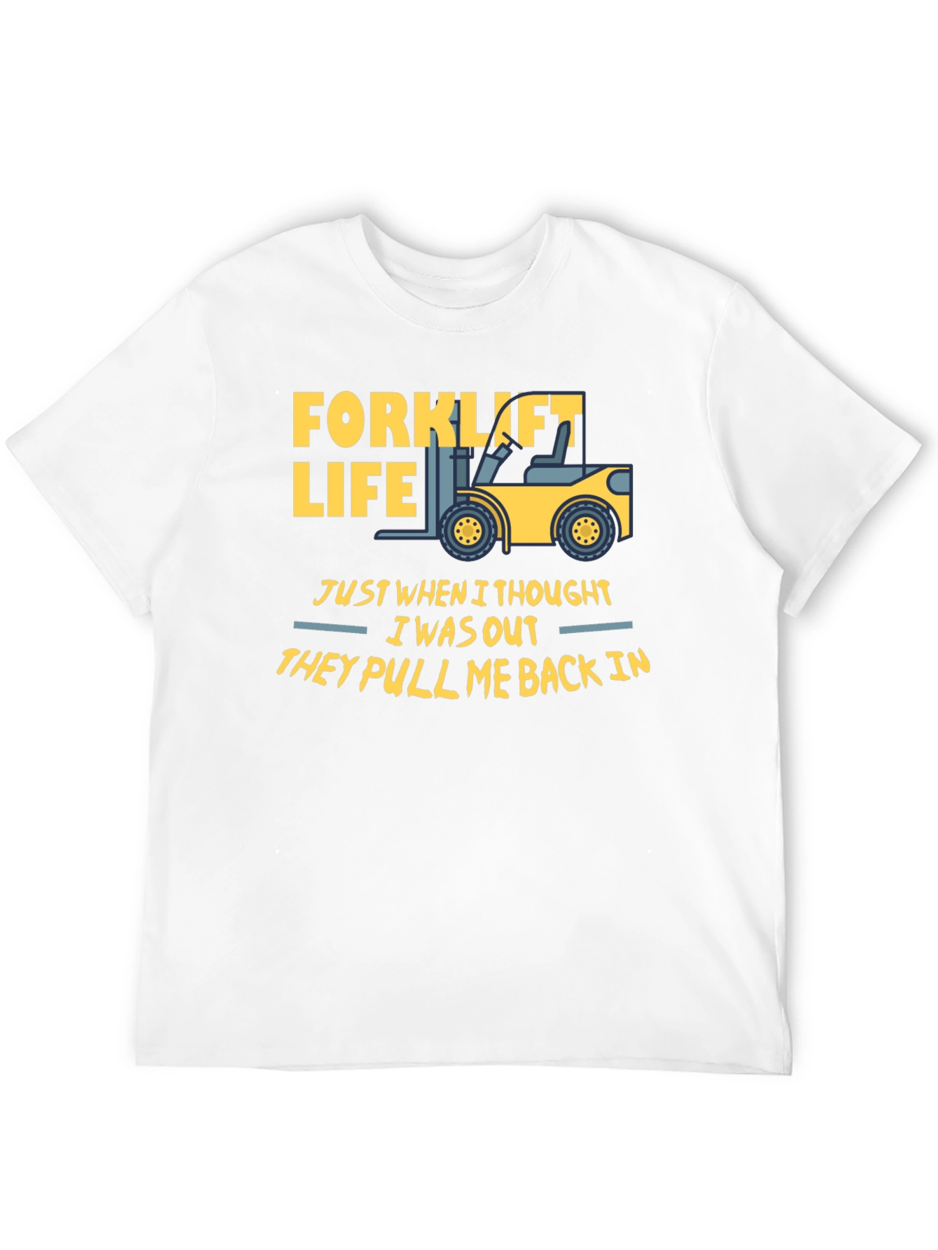 Black Forklift Life T-Shirt - Funny Work Tee view 12