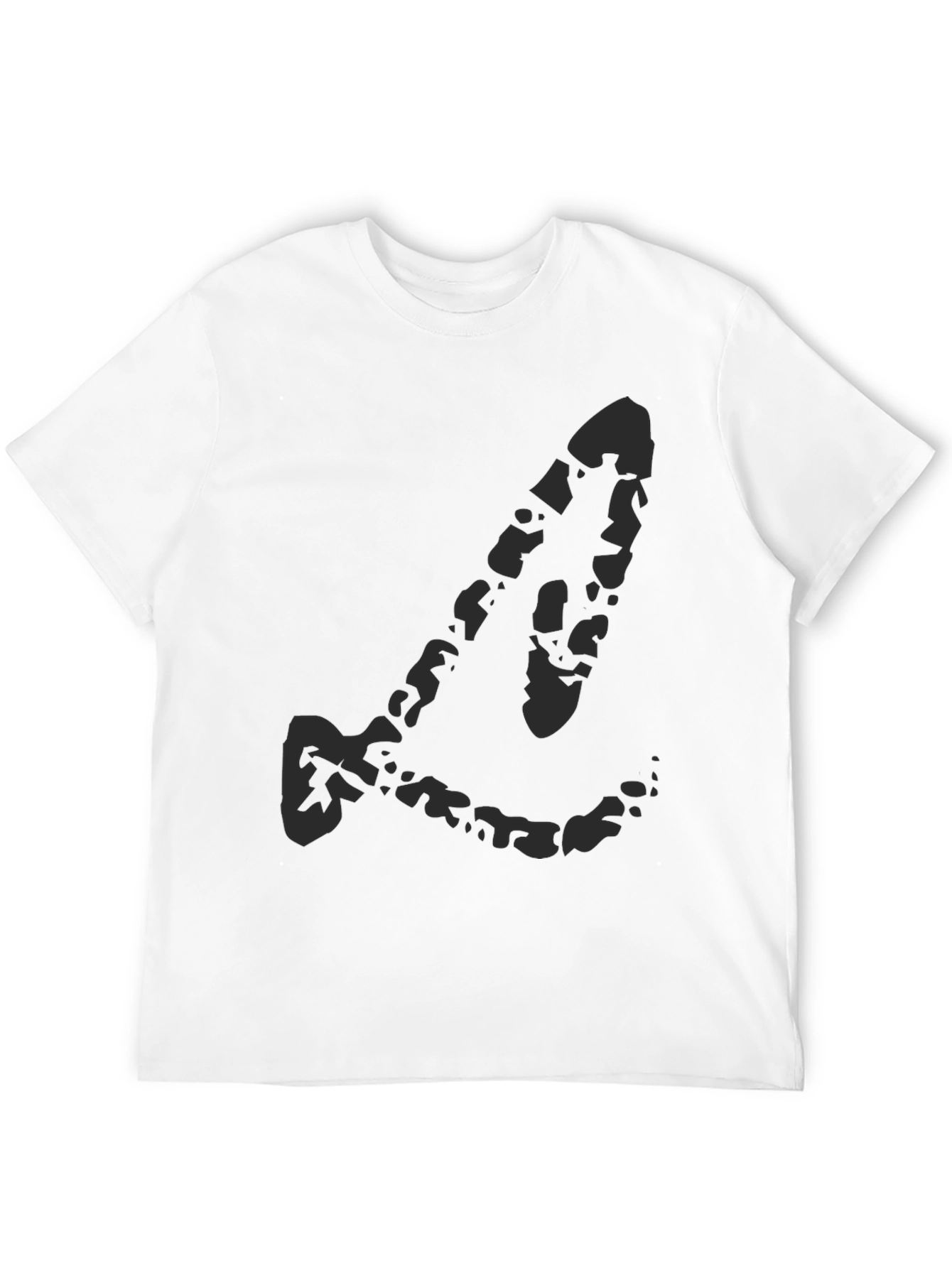 Black Black Graphic Print Crew Neck T-Shirt view 12