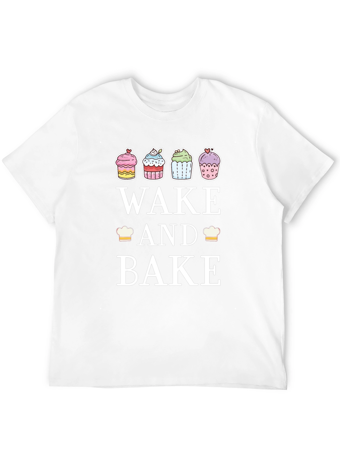Black Wake and Bake Cupcake T-Shirt view 12