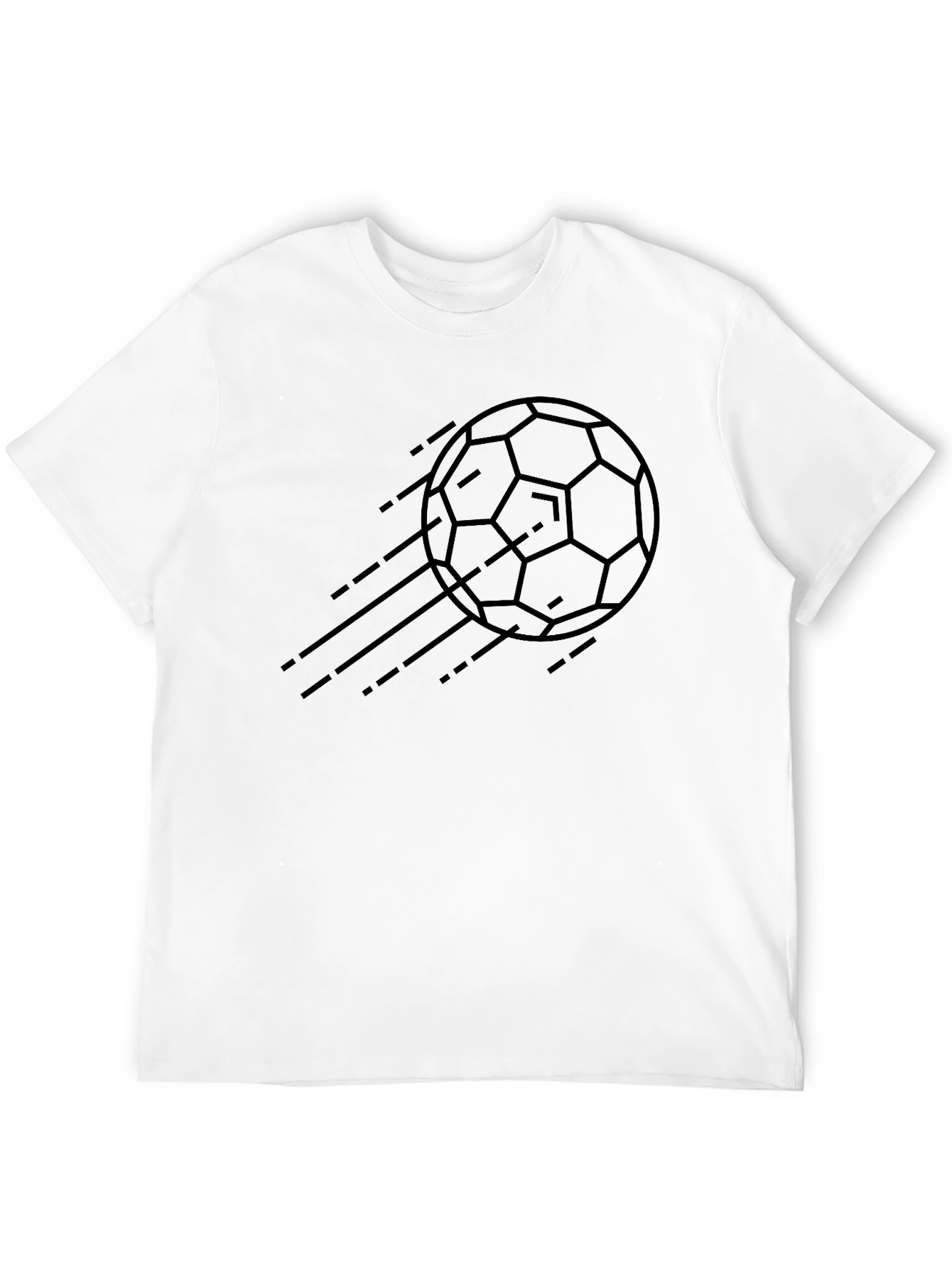 Black Black Soccer Ball Graphic Tee view 12