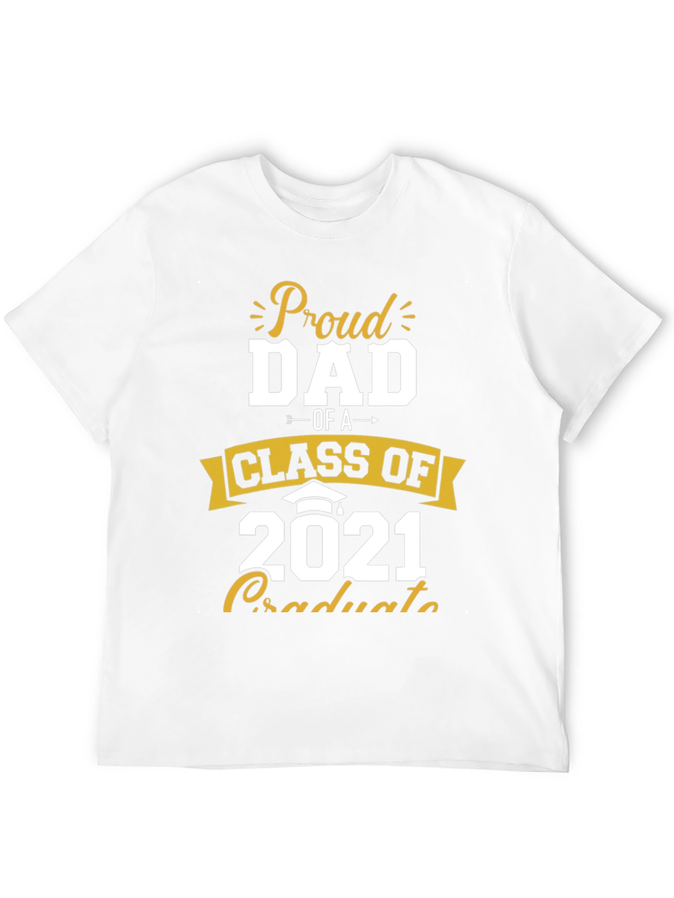 Black Proud Dad Class of 2021 Graduate T-Shirt view 12