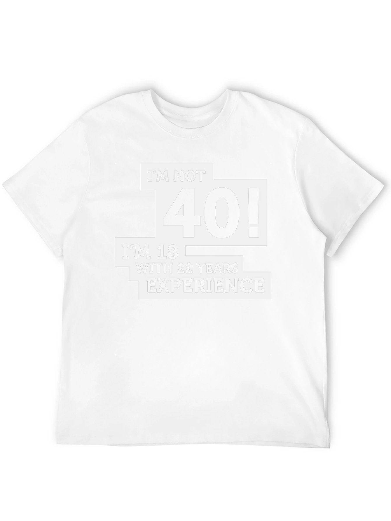 Black Funny 40th Birthday T-Shirt - I'm Not 40! view 12