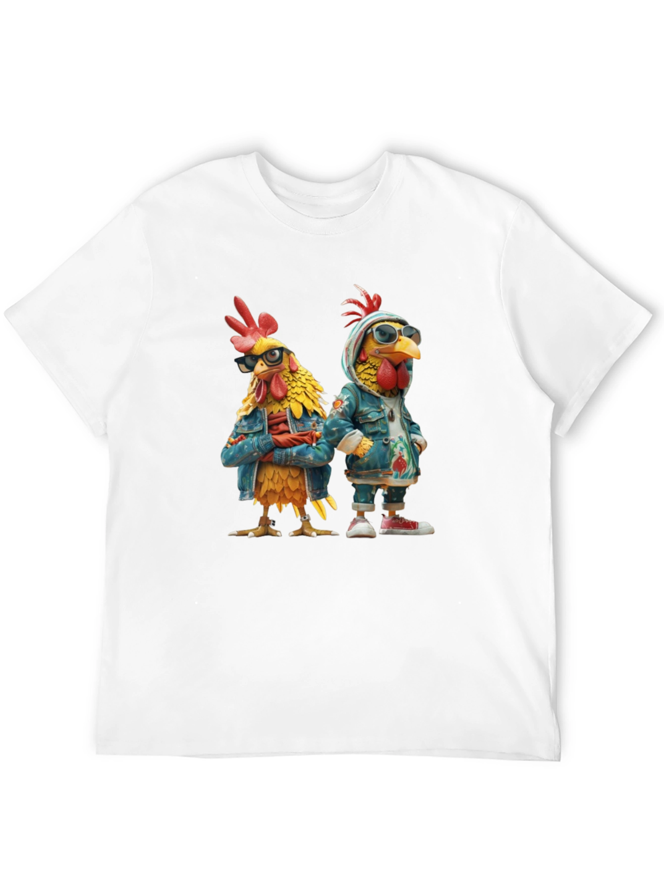 Black Cool Chickens T-Shirt - Urban Style view 12