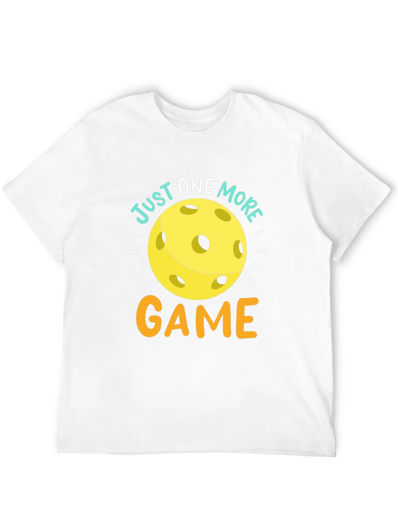 Black Just One More Game Pickleball T-Shirt view 12