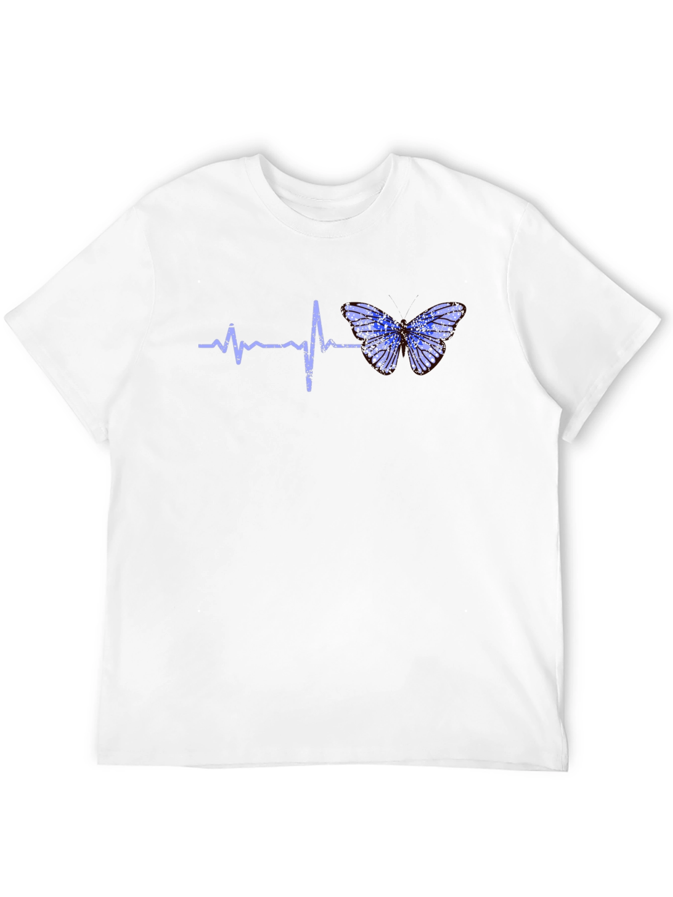 Black Heartbeat Butterfly Graphic Tee - Black T-Shirt view 12