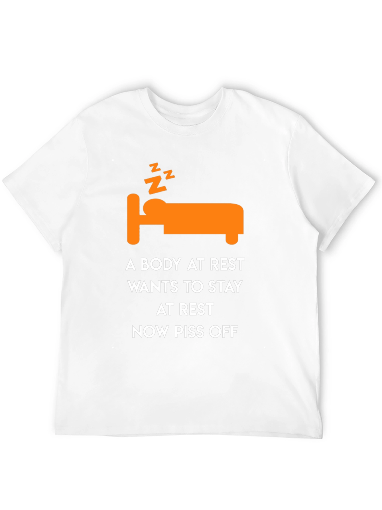 Black Funny Sleepy T-Shirt: A Body At Rest view 12
